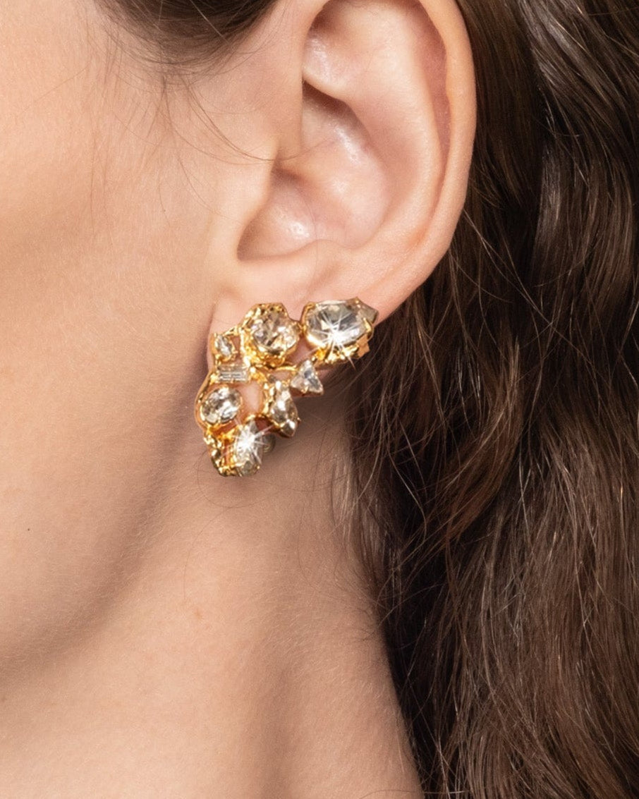 Éclat Crystal Studded Post Earring - Photo 2