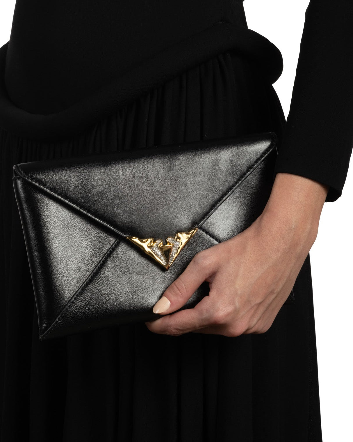 Envelope Clutch- Black - Photo 2