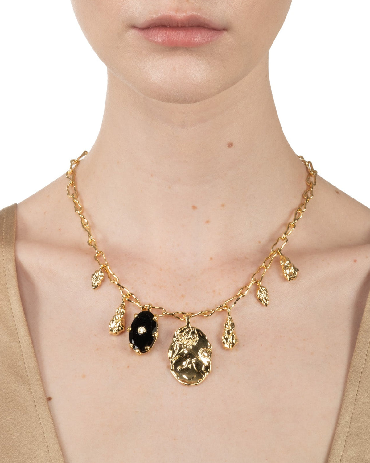 Georgian Charm Necklace- Black Agate - Photo 2