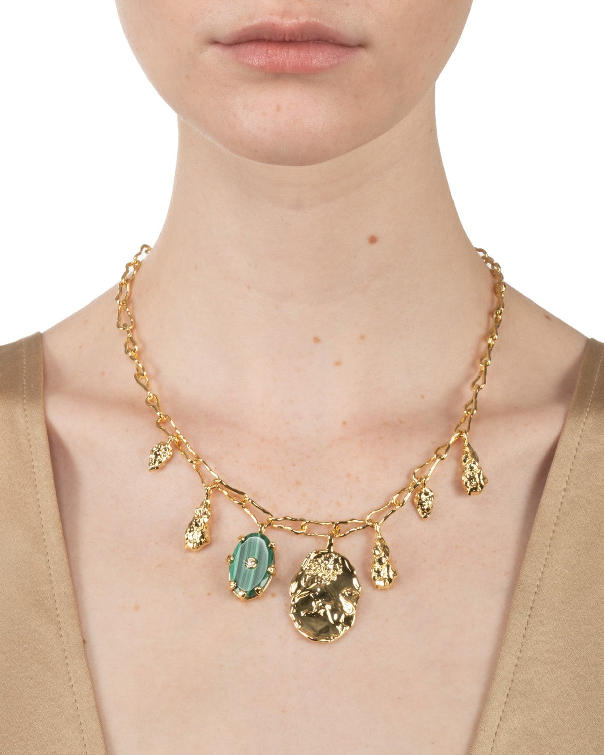 Georgian Charm Necklace- Malachite - Photo 2