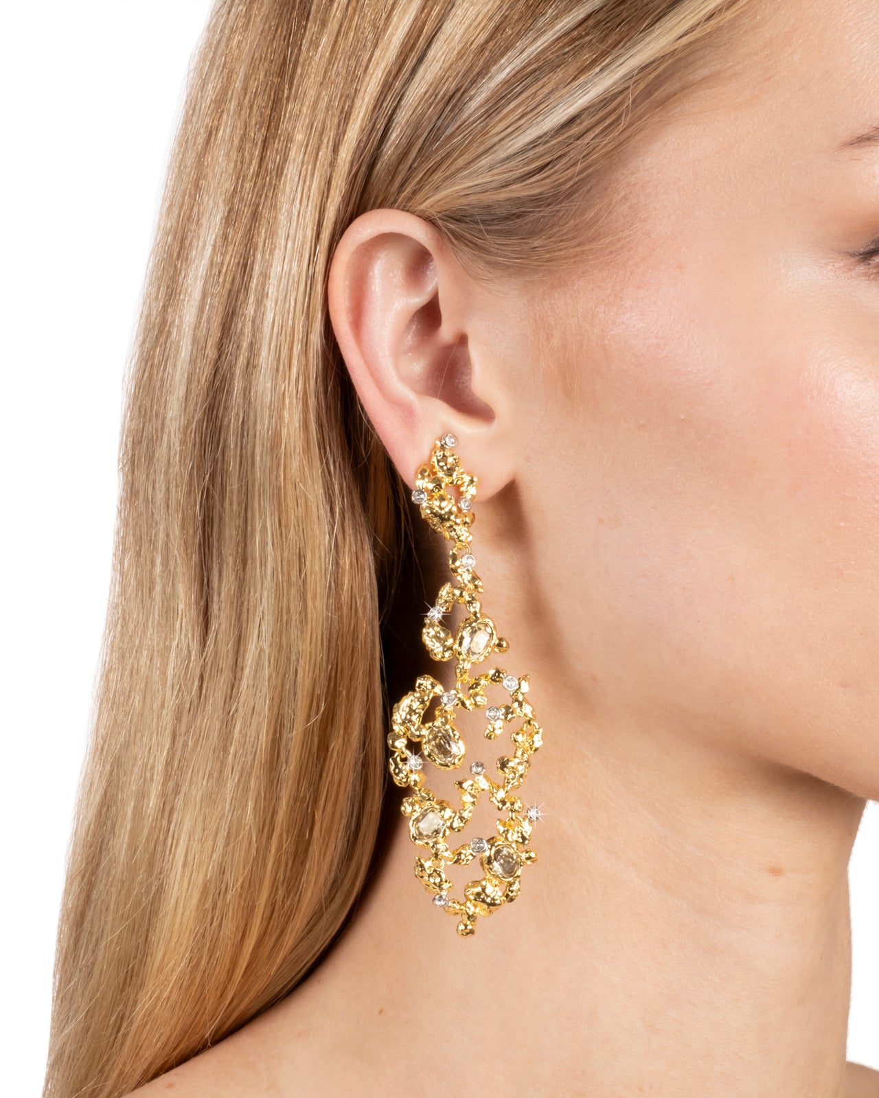 Golden Pebble Cake Large Clip Earring- Air - Photo 2