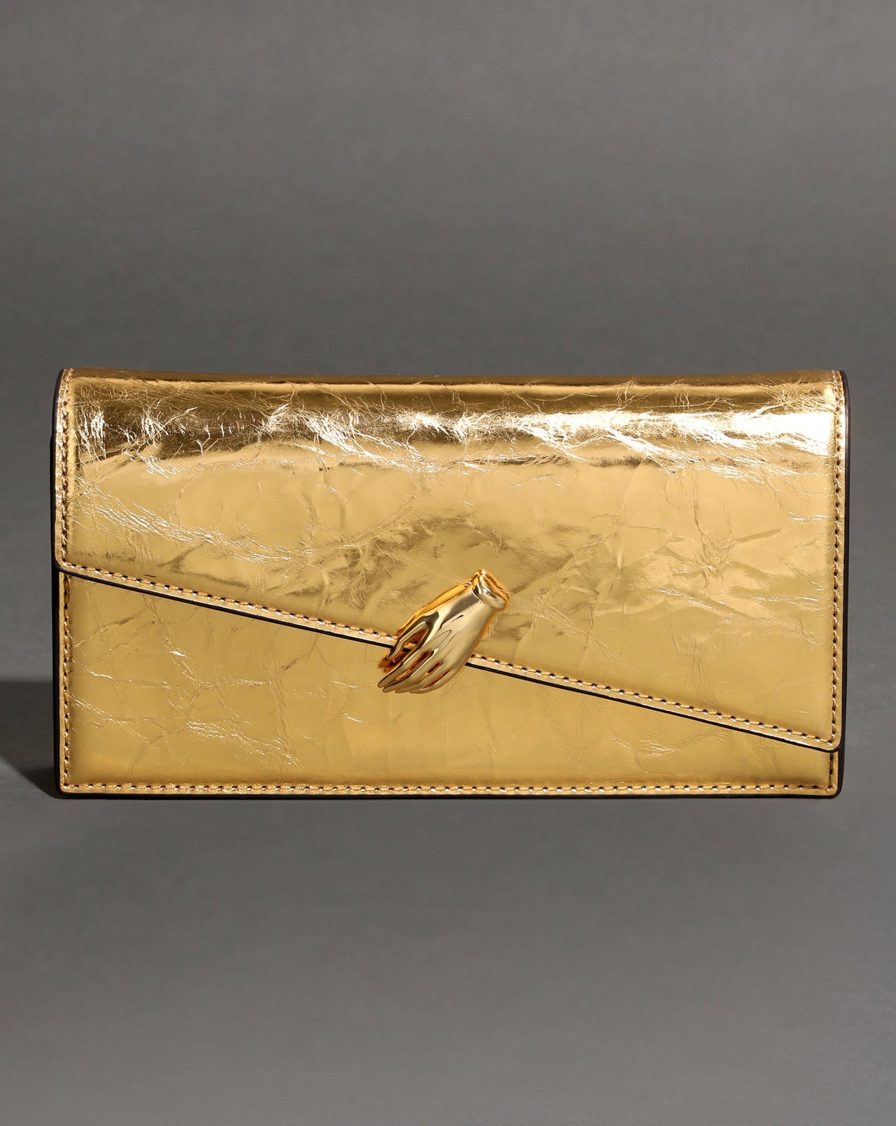 In My Dreams Chain Crossbody Purse- Gold - Photo 2