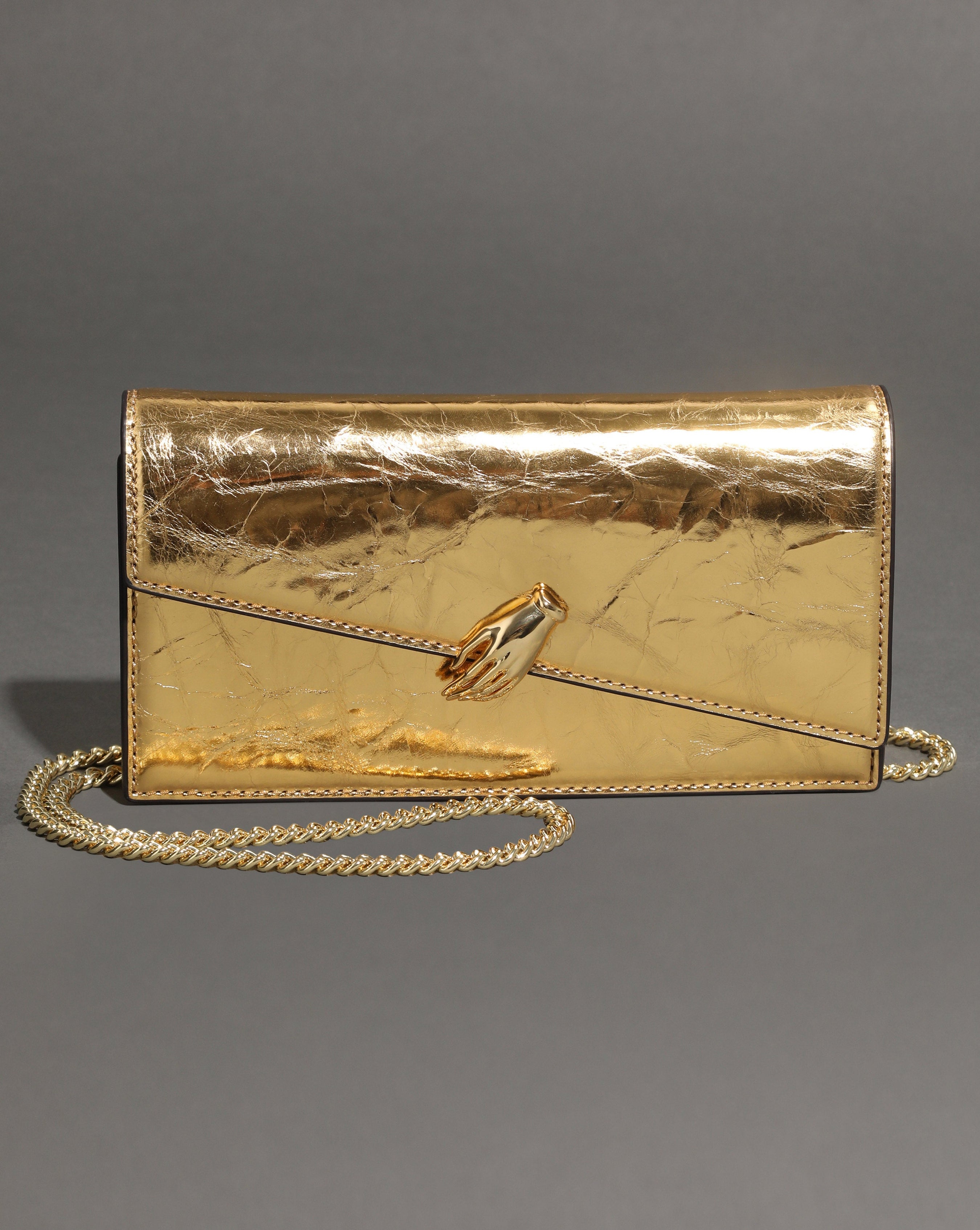 Gold In My Dreams Chain Crossbody Purse Alexis Bittar ALEXIS BITTAR