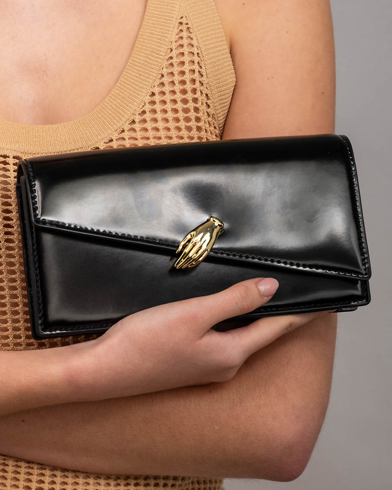 In My Dreams Chain Crossbody Purse - Black - Photo 2