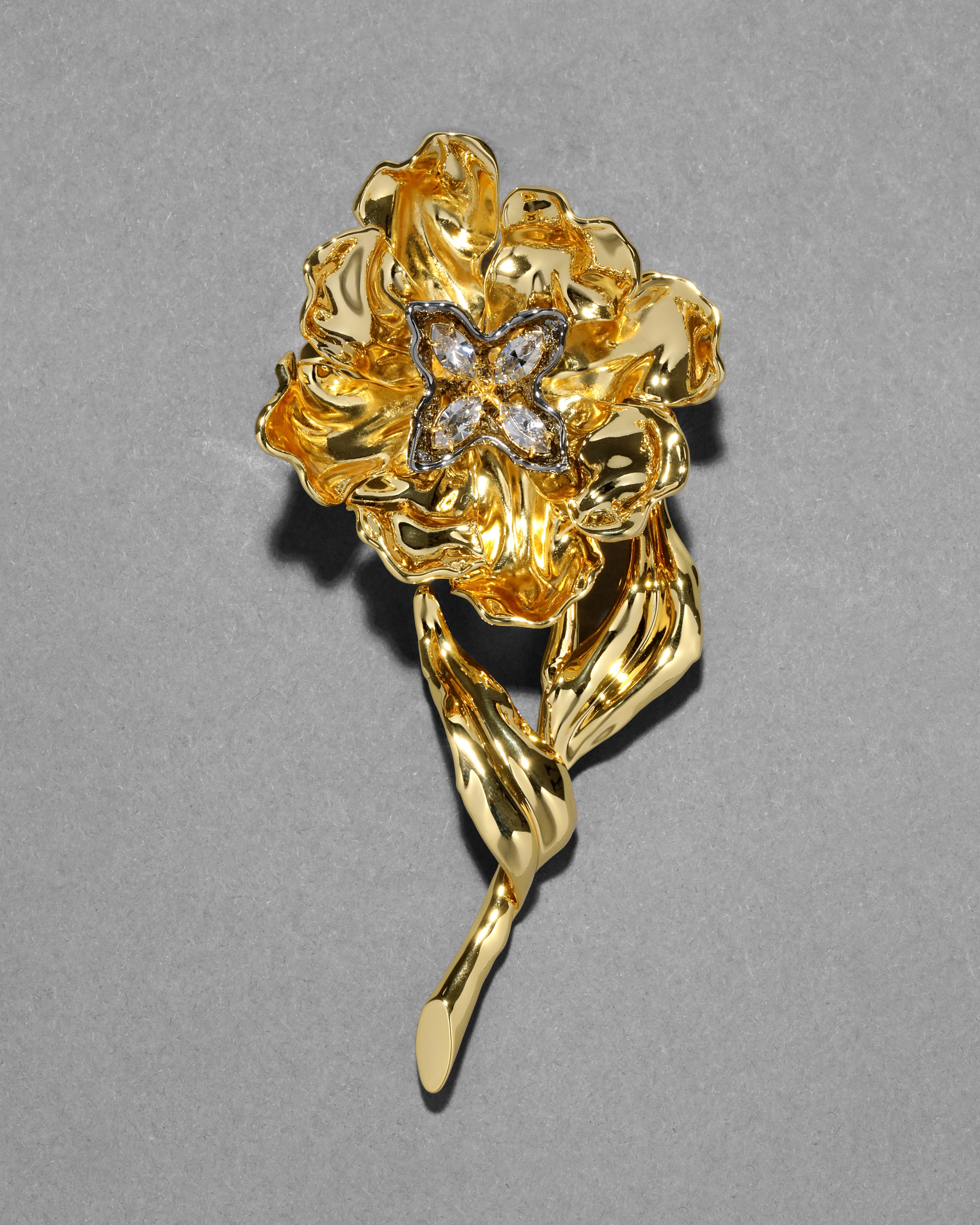 Jardin Gold Stemmed Pin