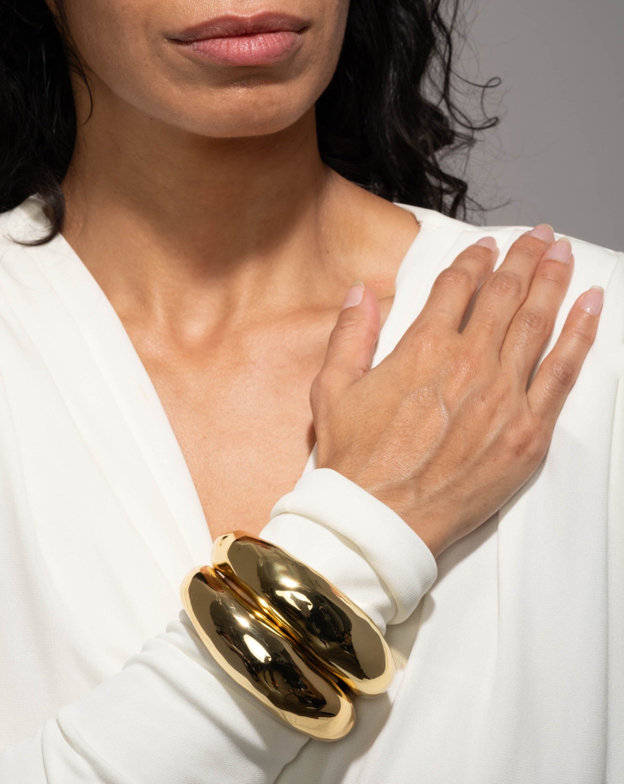 Hollis Bit Cuff Bracelet - Gold main image 1
