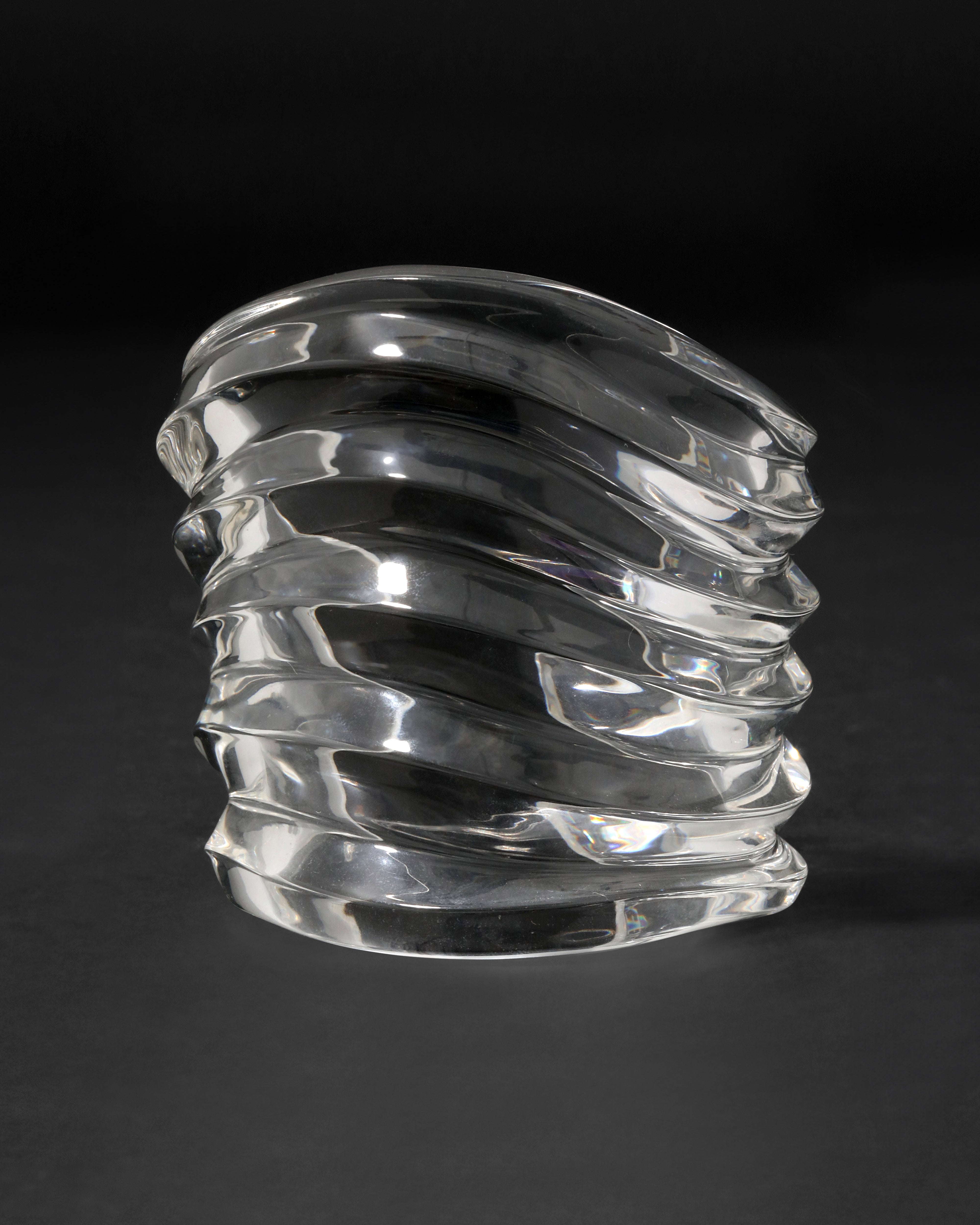 Liquid Lucite Wide Ripple Cuff