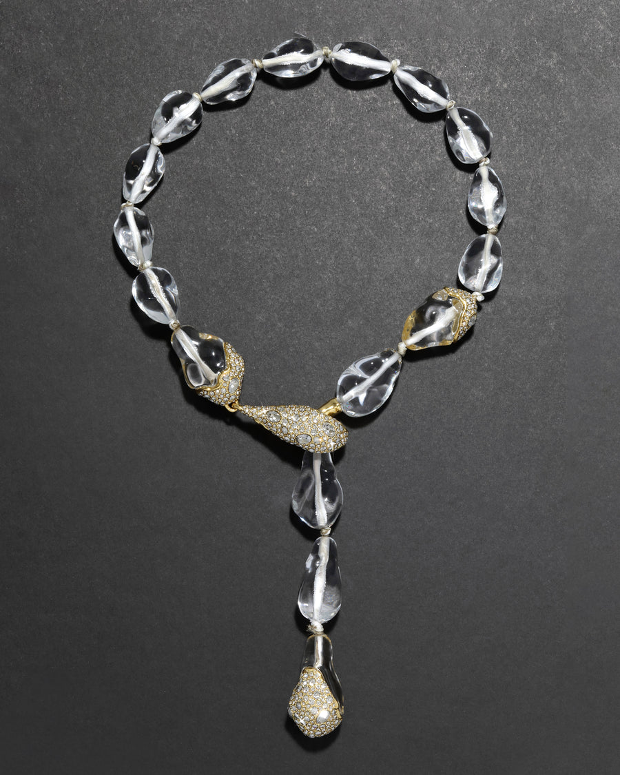 Dripping Crystal Lariat