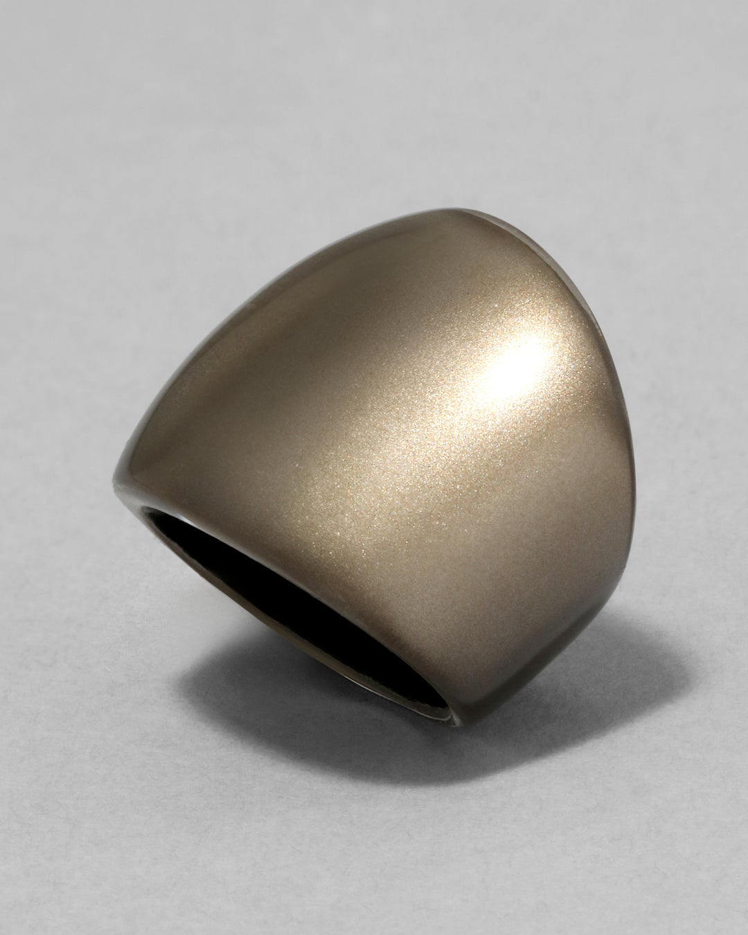 Lucite Block Ring- Dune