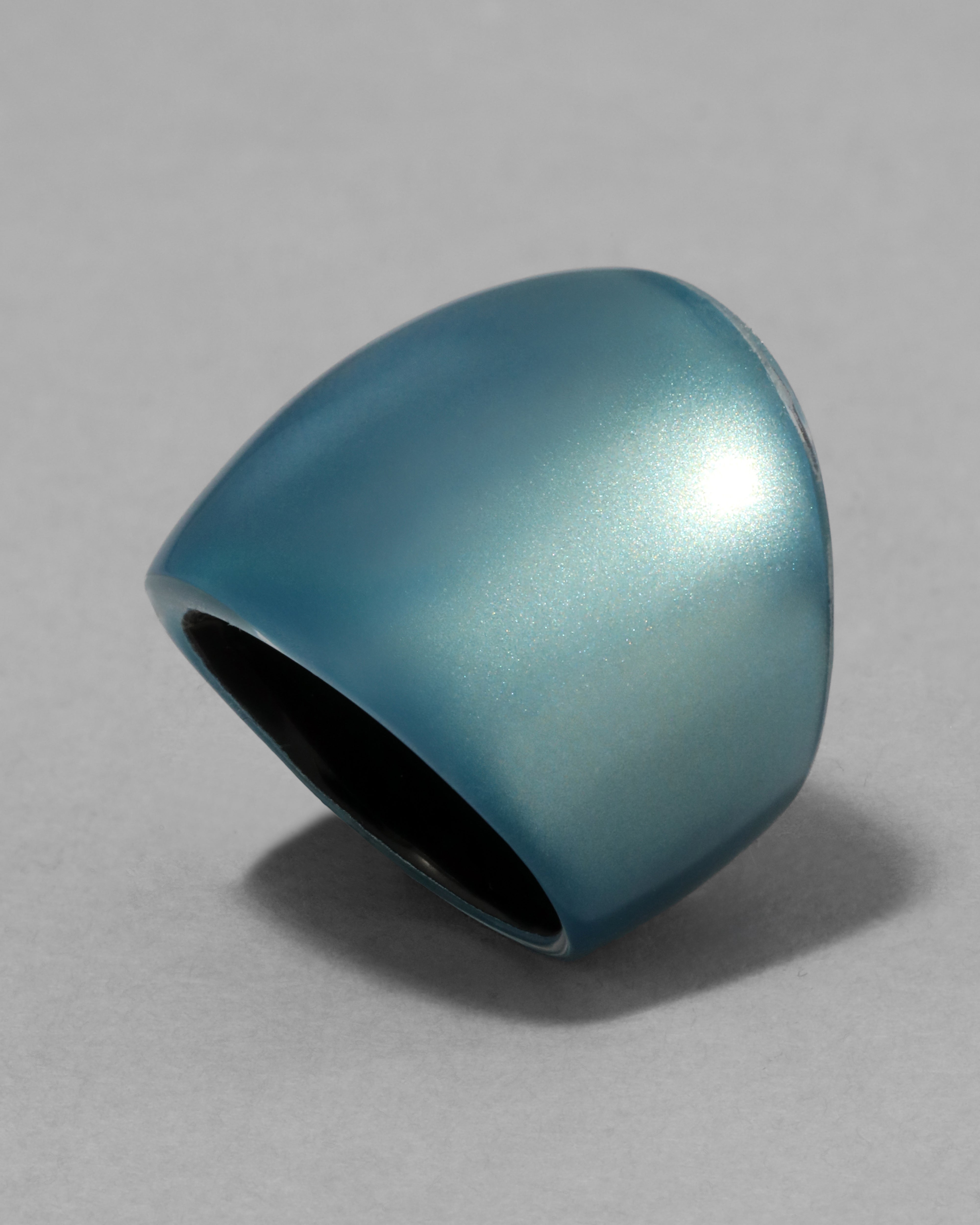 Lucite Block Ring Sky