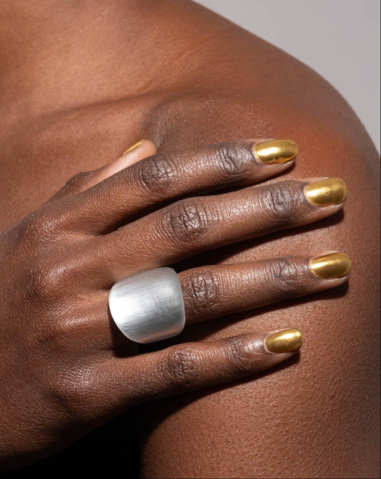 Silver Lucite Block Ring | Silver Block Ring | Alexis Bittar