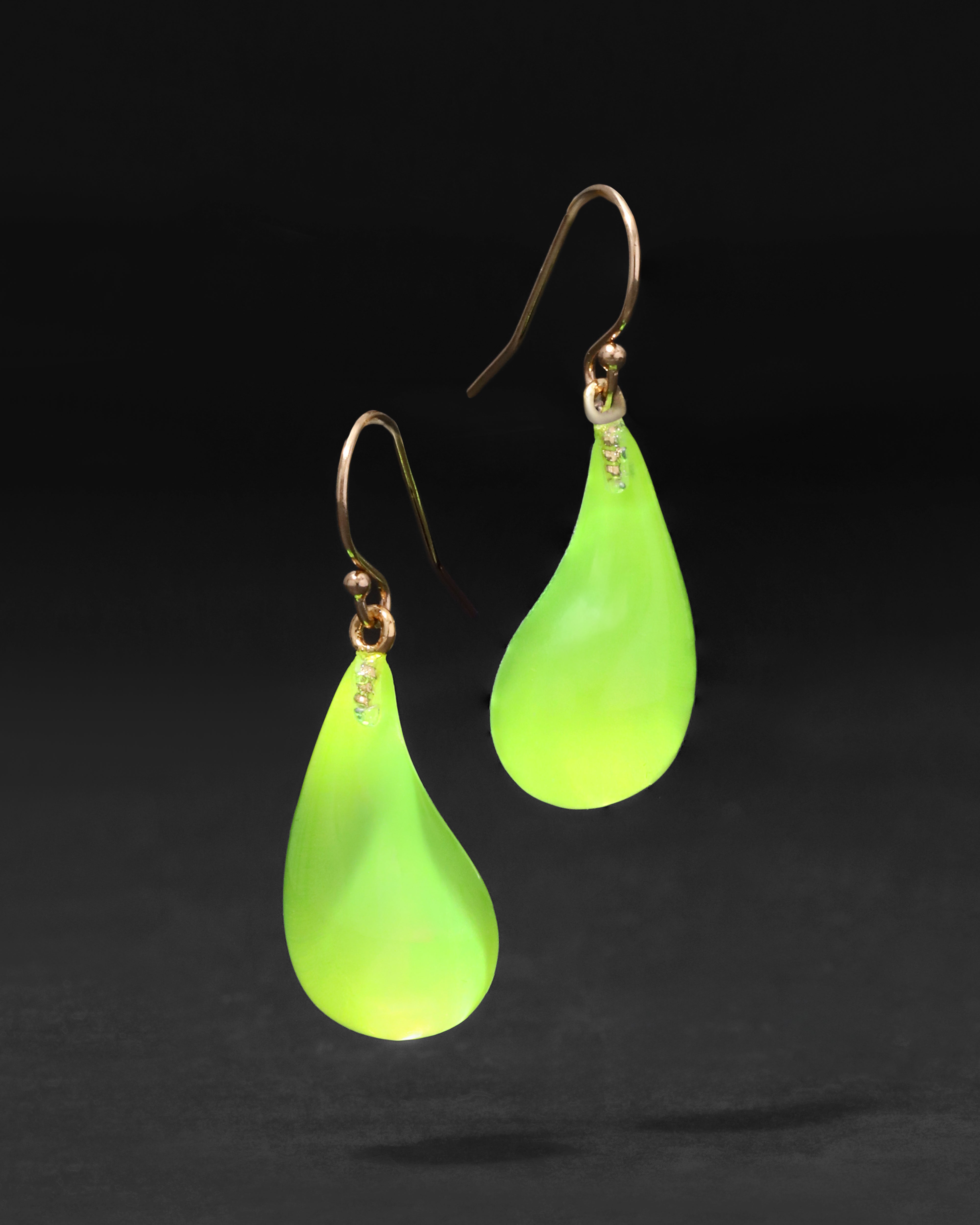 Lucite Dewdrop Earring Fluorescent