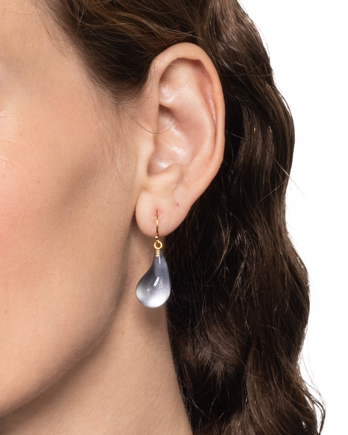 Lucite Dewdrop Earring- Frozen Mist - Photo 2