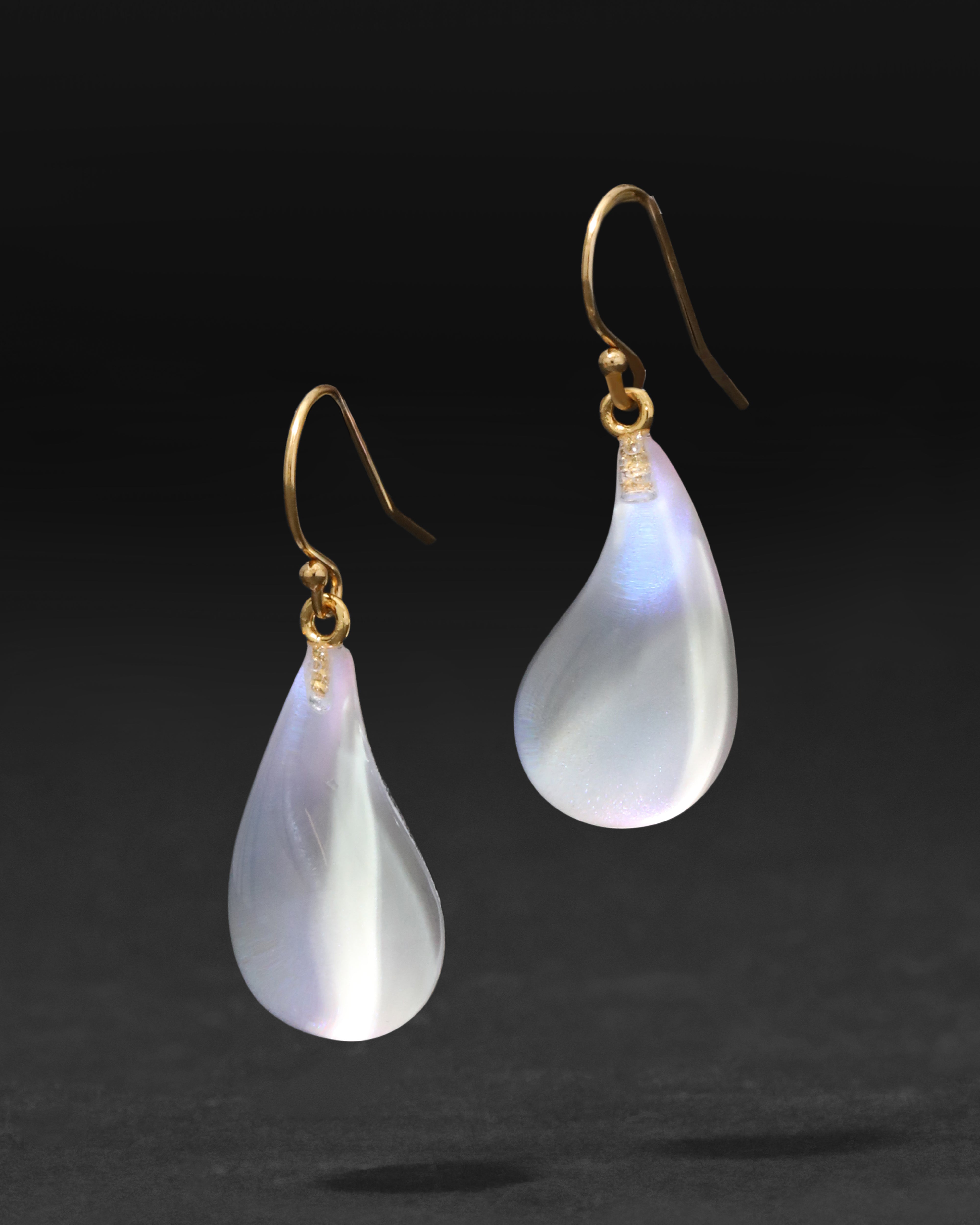 Lucite Dewdrop Earring Opal