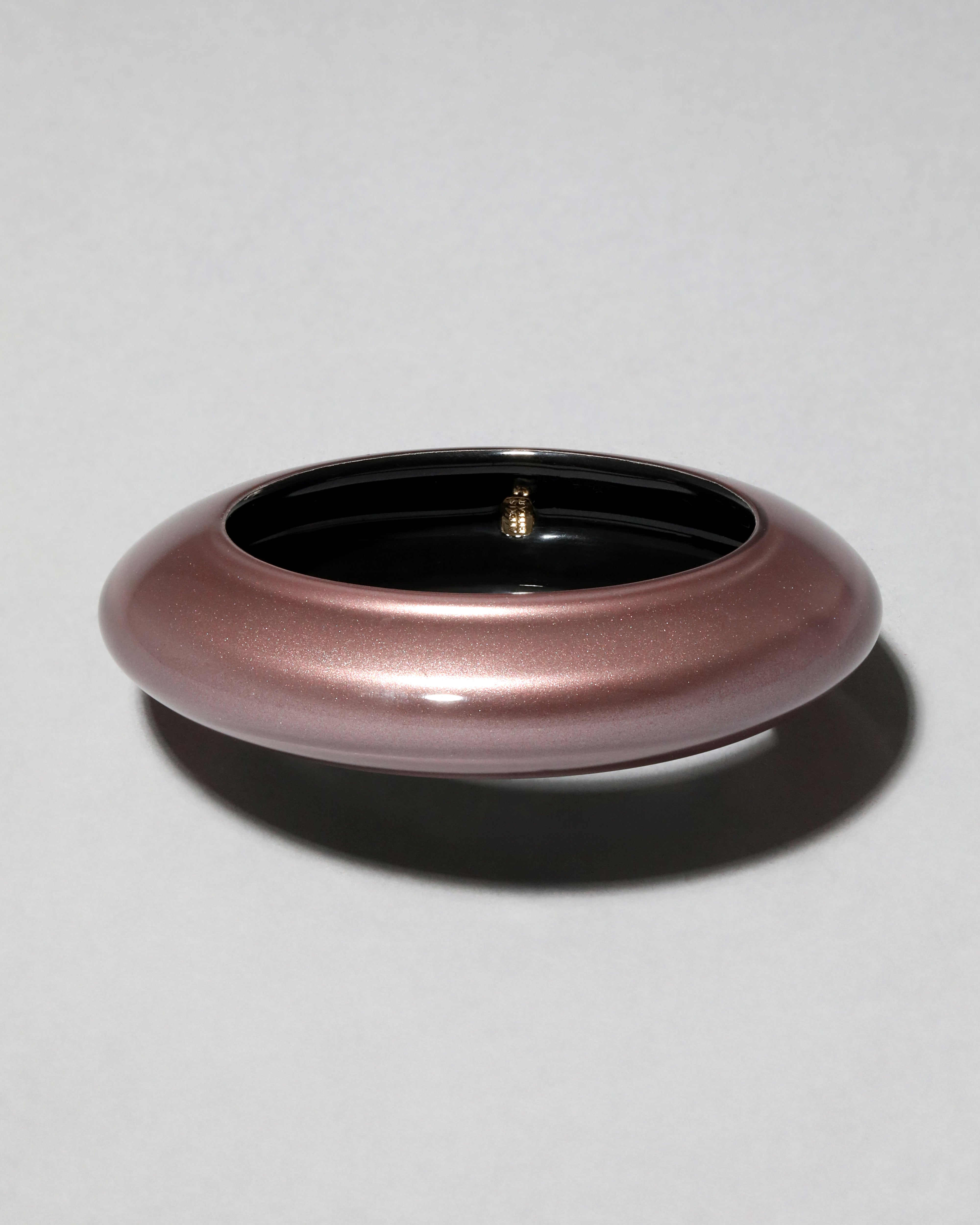 Lucite Saucer Bangle Bracelet Dusty