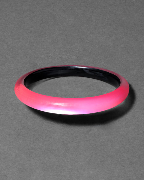 Lucite Skinny Bangle- Neon Pink