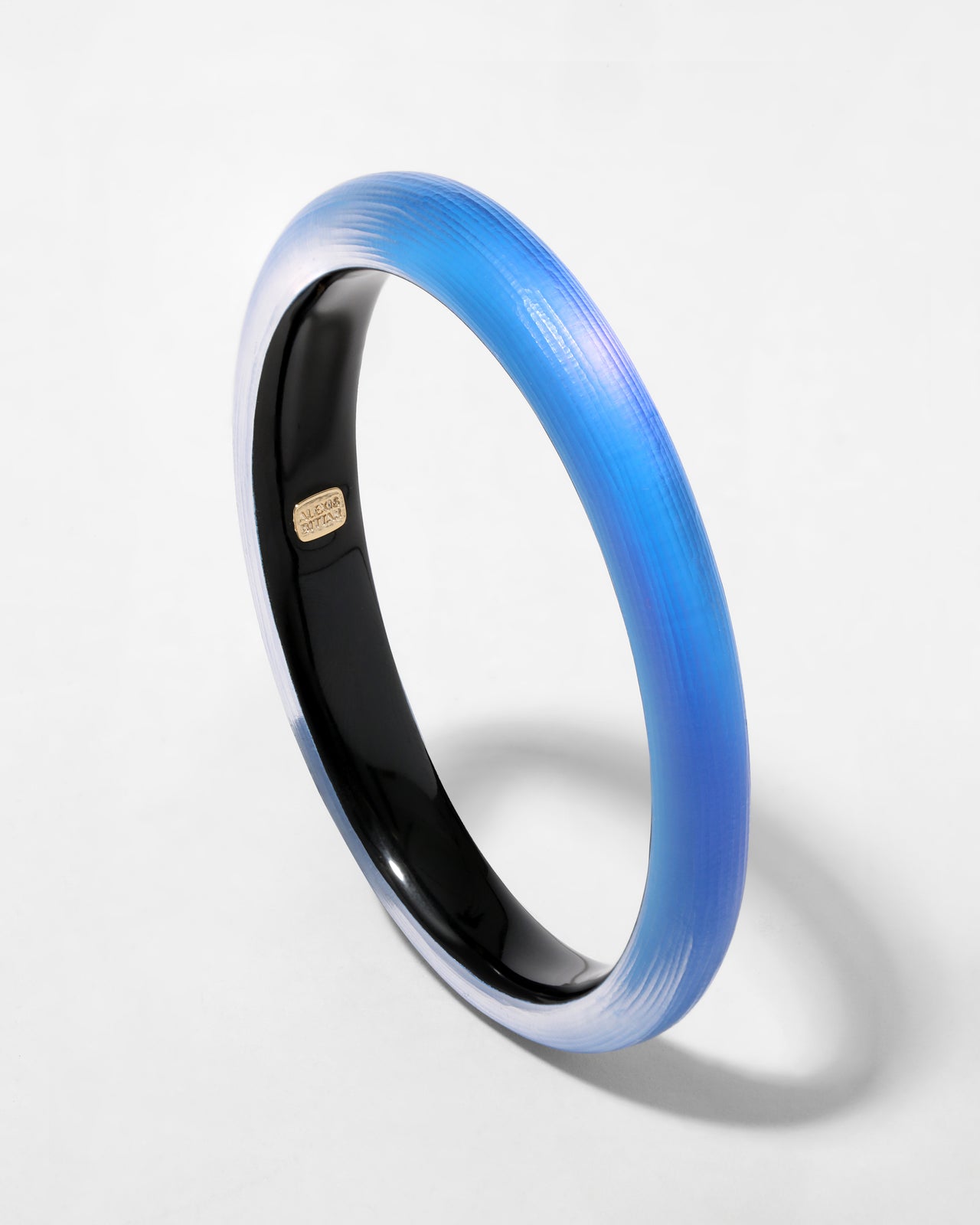 Lucite Skinny Bangle Bracelet- Hyacinth - Photo 2