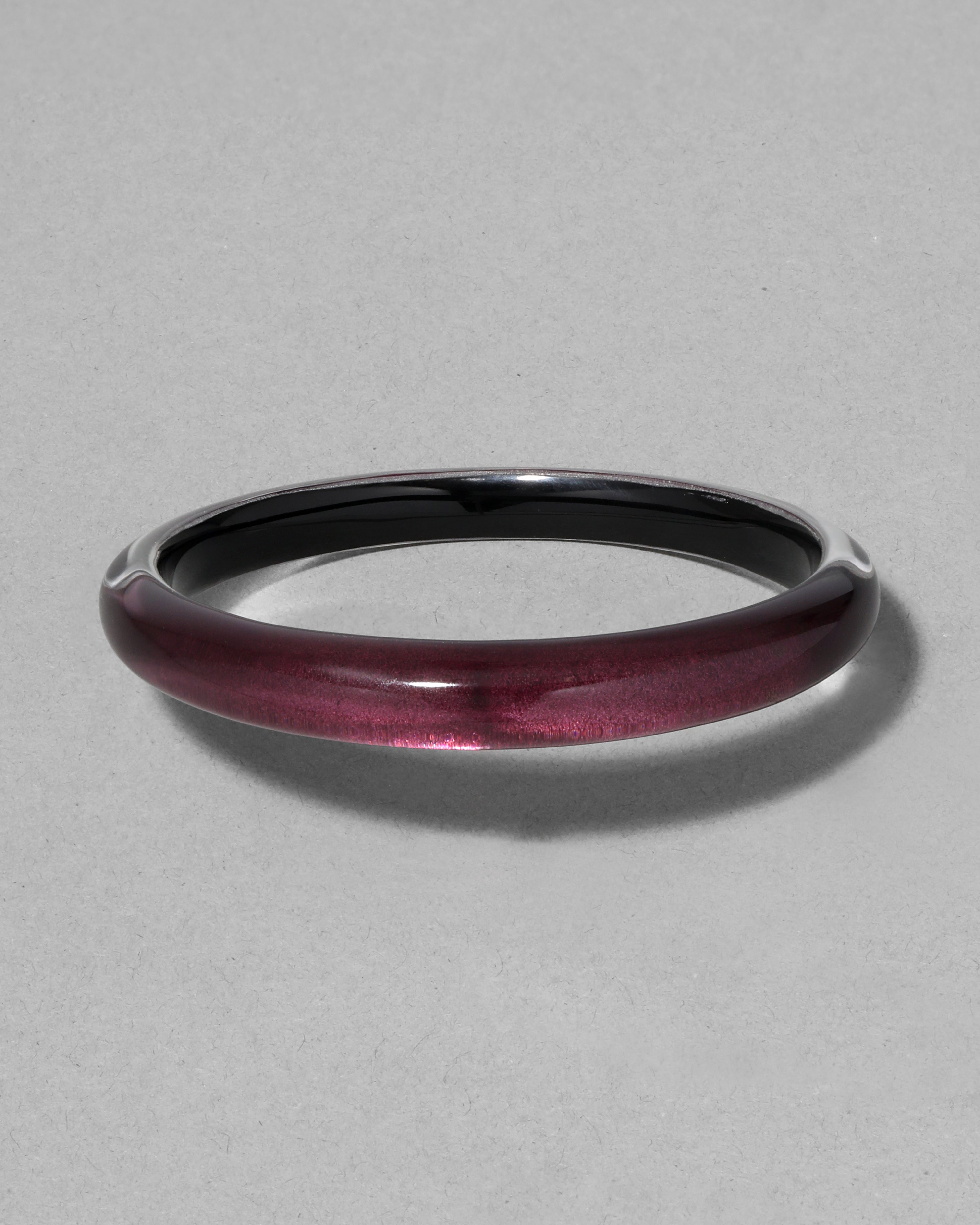 Lucite Skinny Bangle Bracelet Cherry