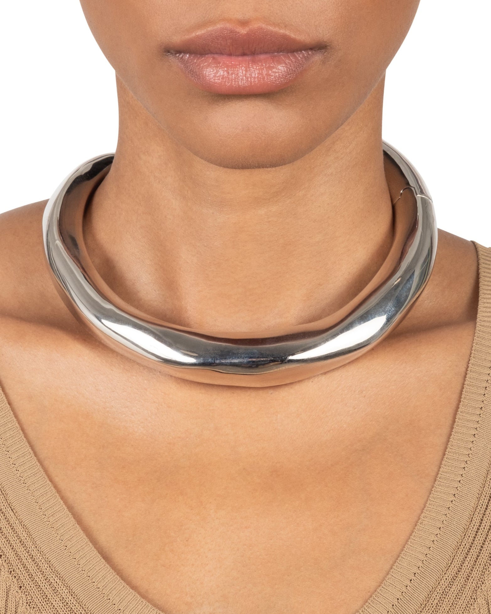 Metal Hinge Collar Necklace