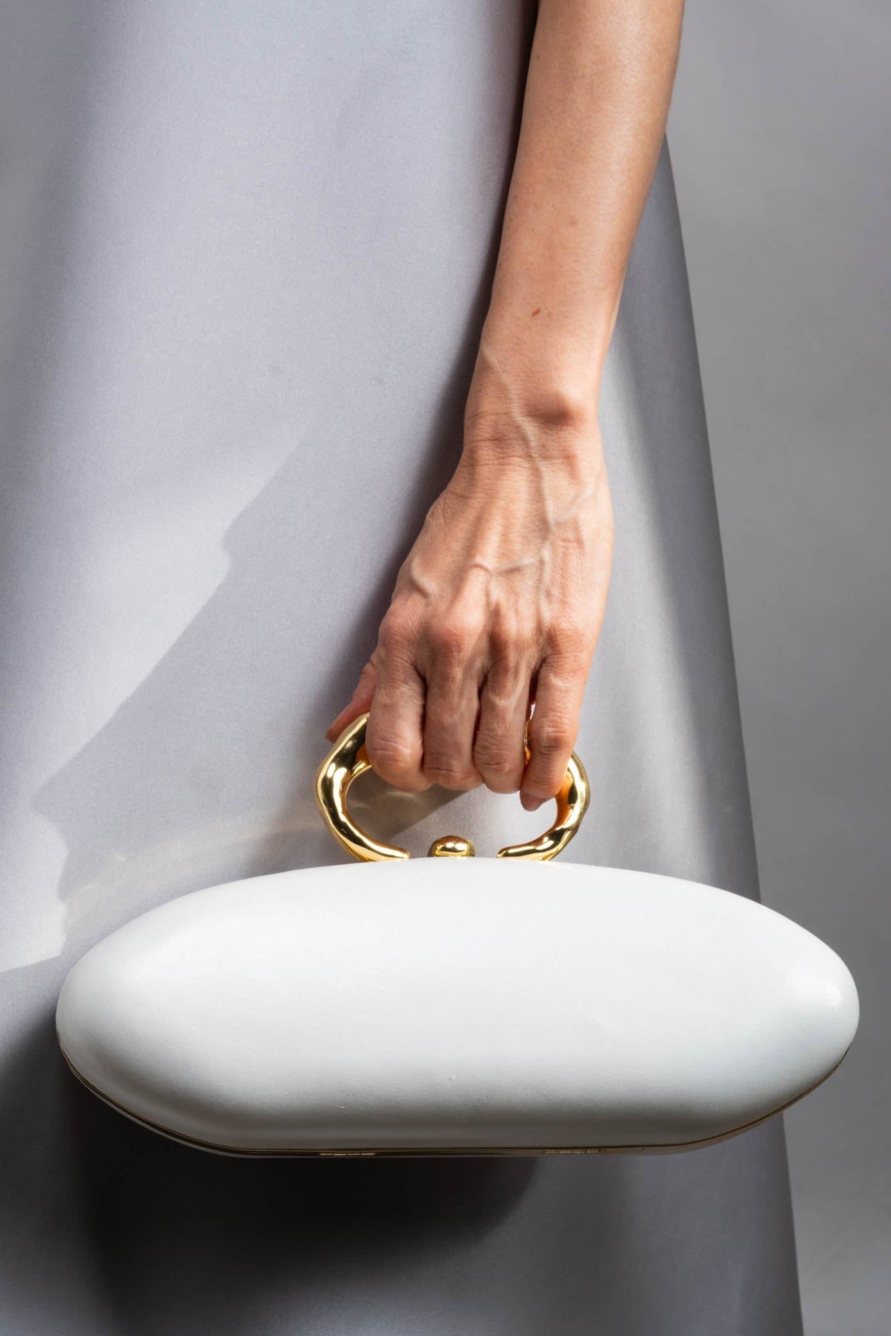 Molten Gold Bullet Minaudière- White Pearl - Photo 2