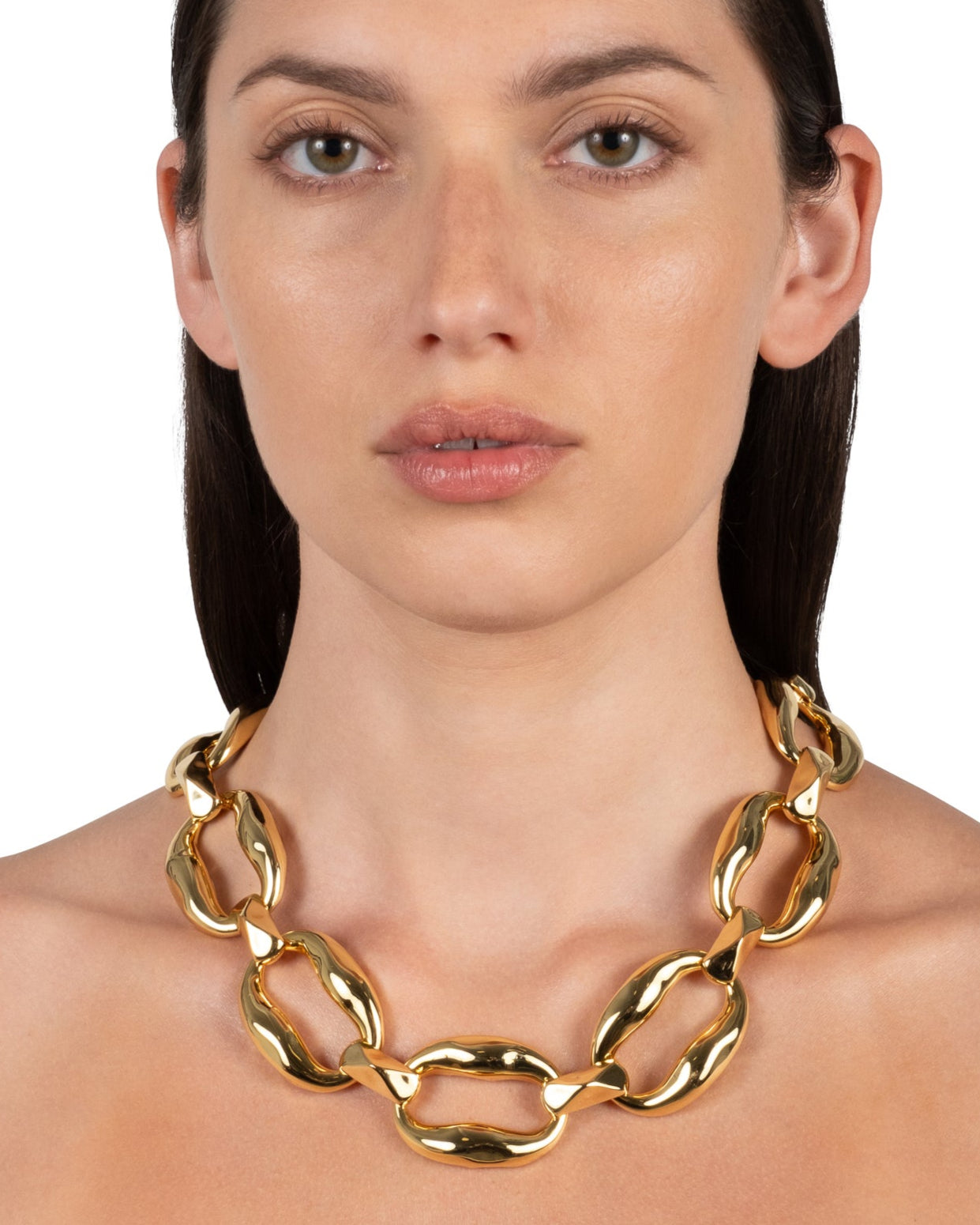 Molten Gold Link Necklace - Photo 2
