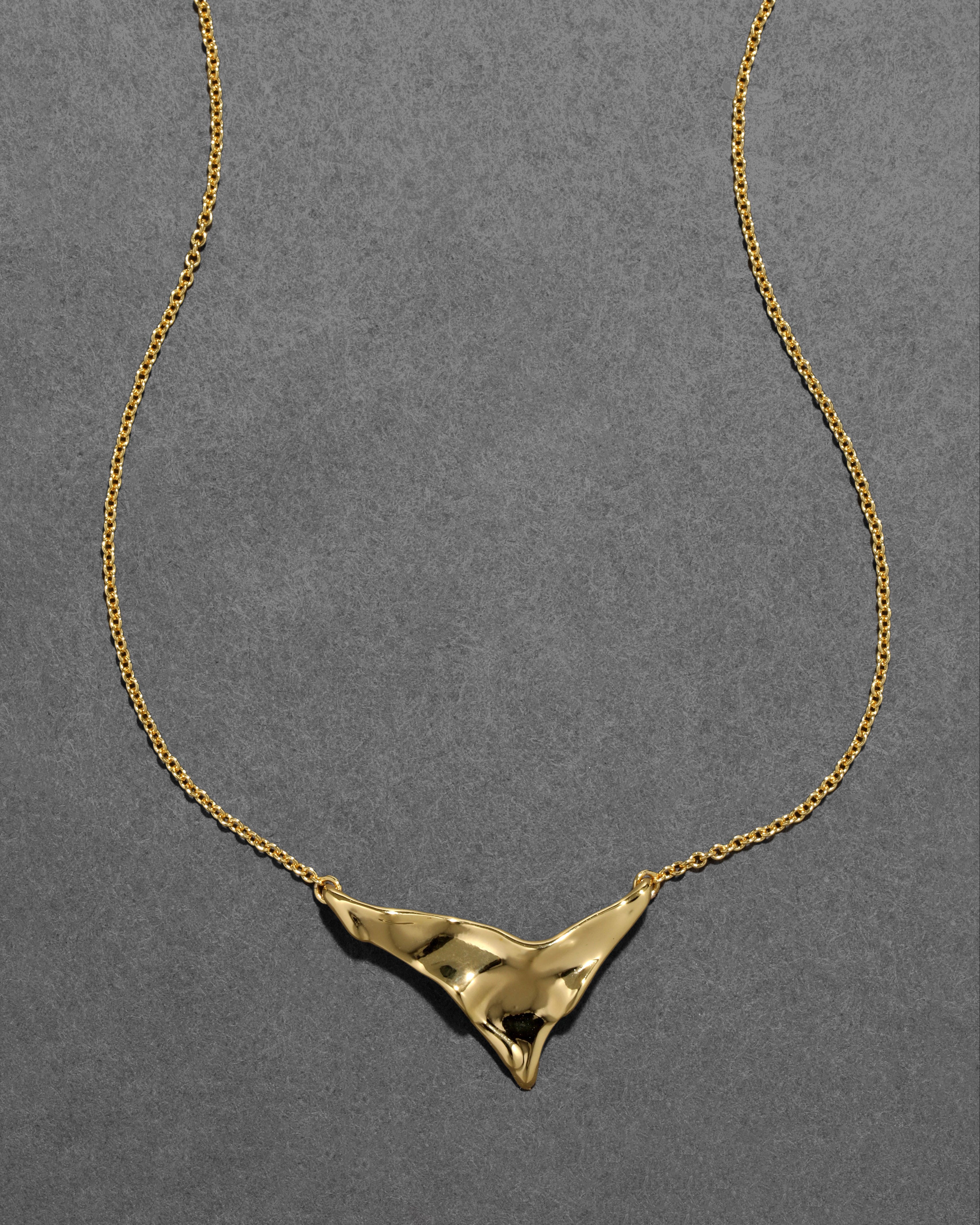 Molten Shield Pendant Necklace