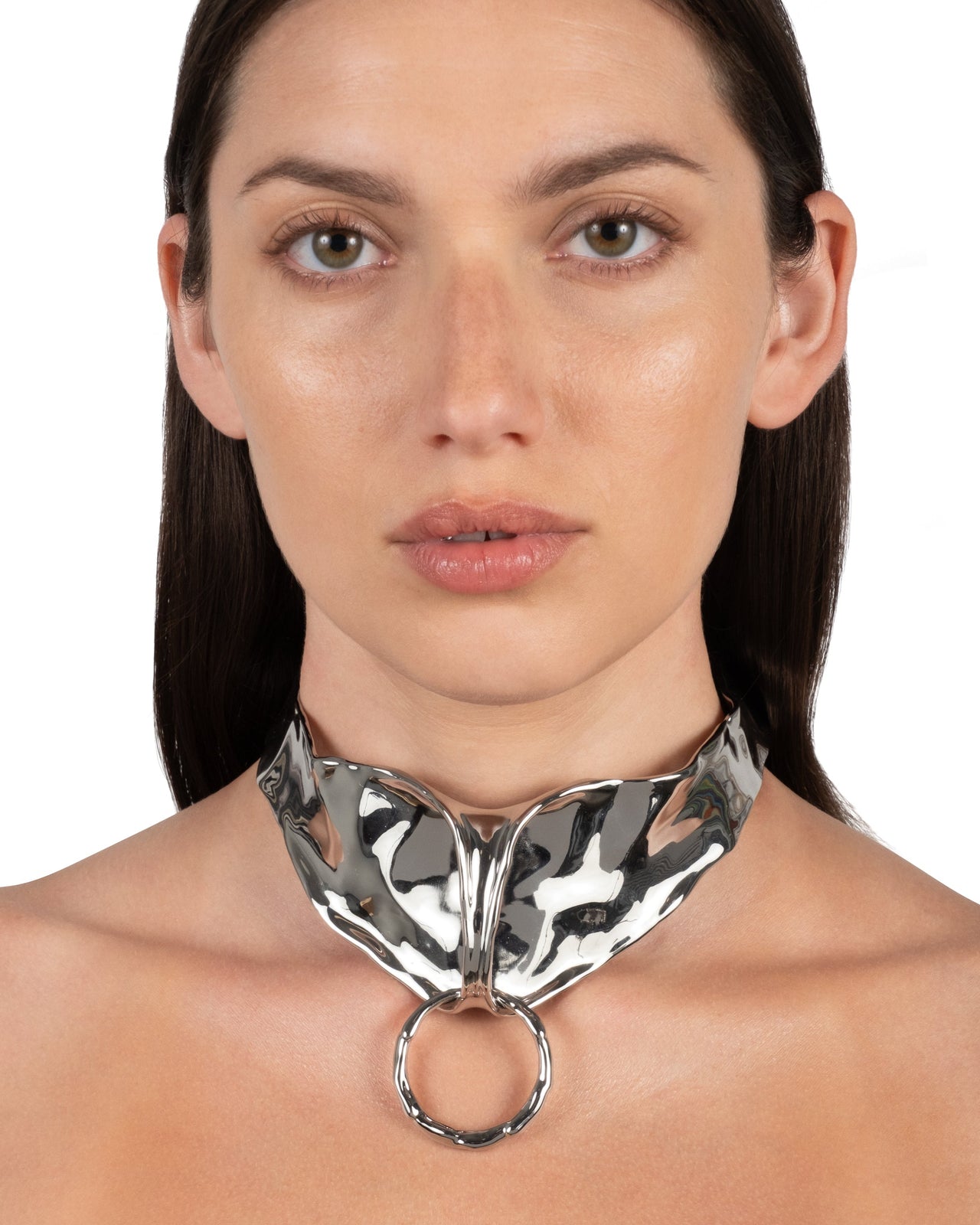 Molten Silver Bonded Collar Necklace - Photo 2