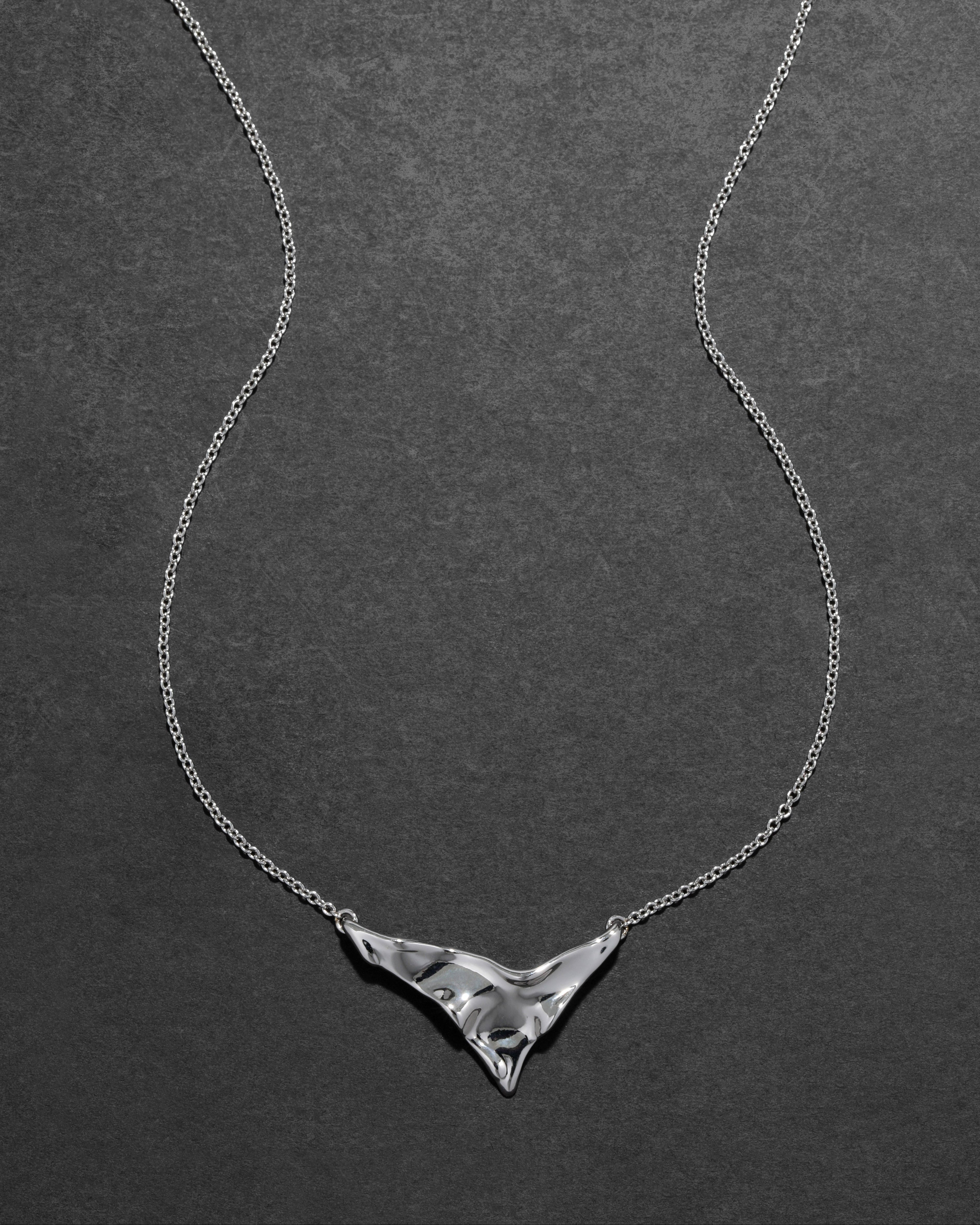 Molten Shield Pendant Necklace