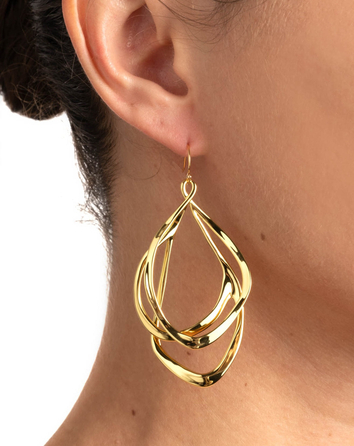 Liquid Gold Orbiting Wire Earring - Photo 2
