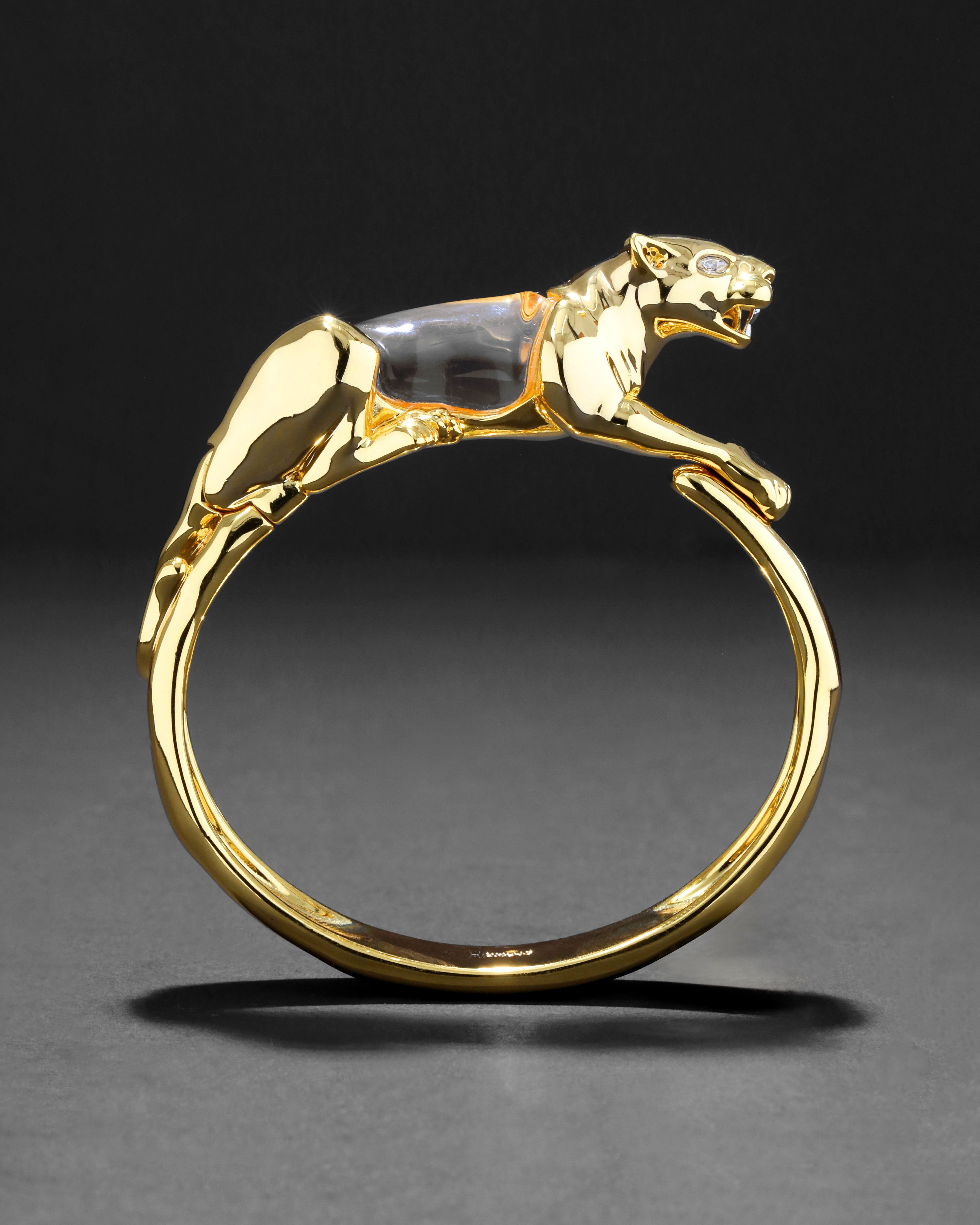 Panther Jelly Belly Hinge Bracelet