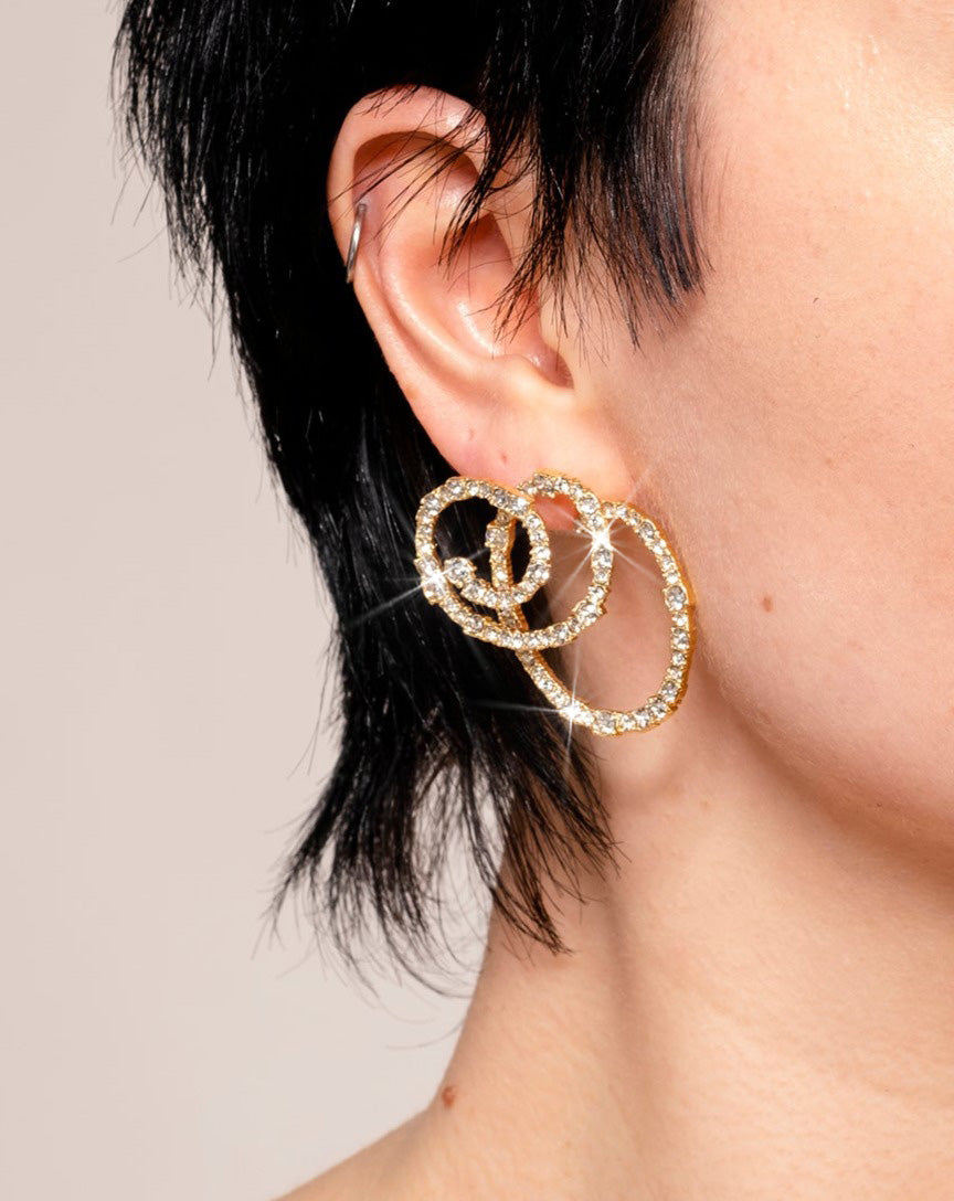 Punk Royale Large Looped Earring - Gold - Photo 2