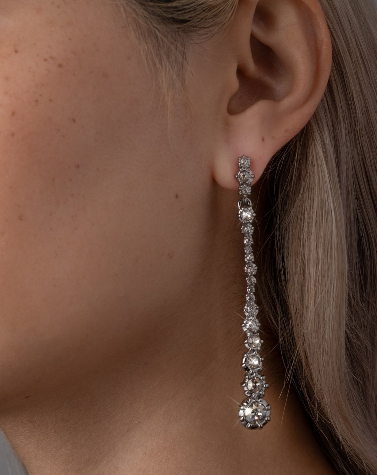 Punk Royale Crystal Linear Drop Earring - Photo 2