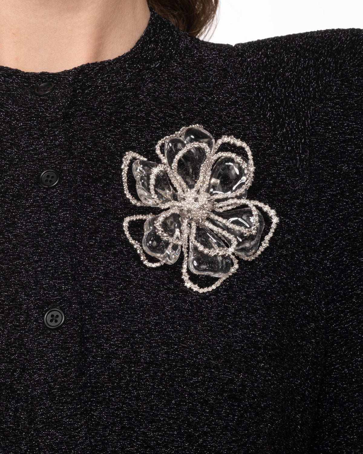 Punk Royale Crystal Lucite Flower Pin - Photo 2