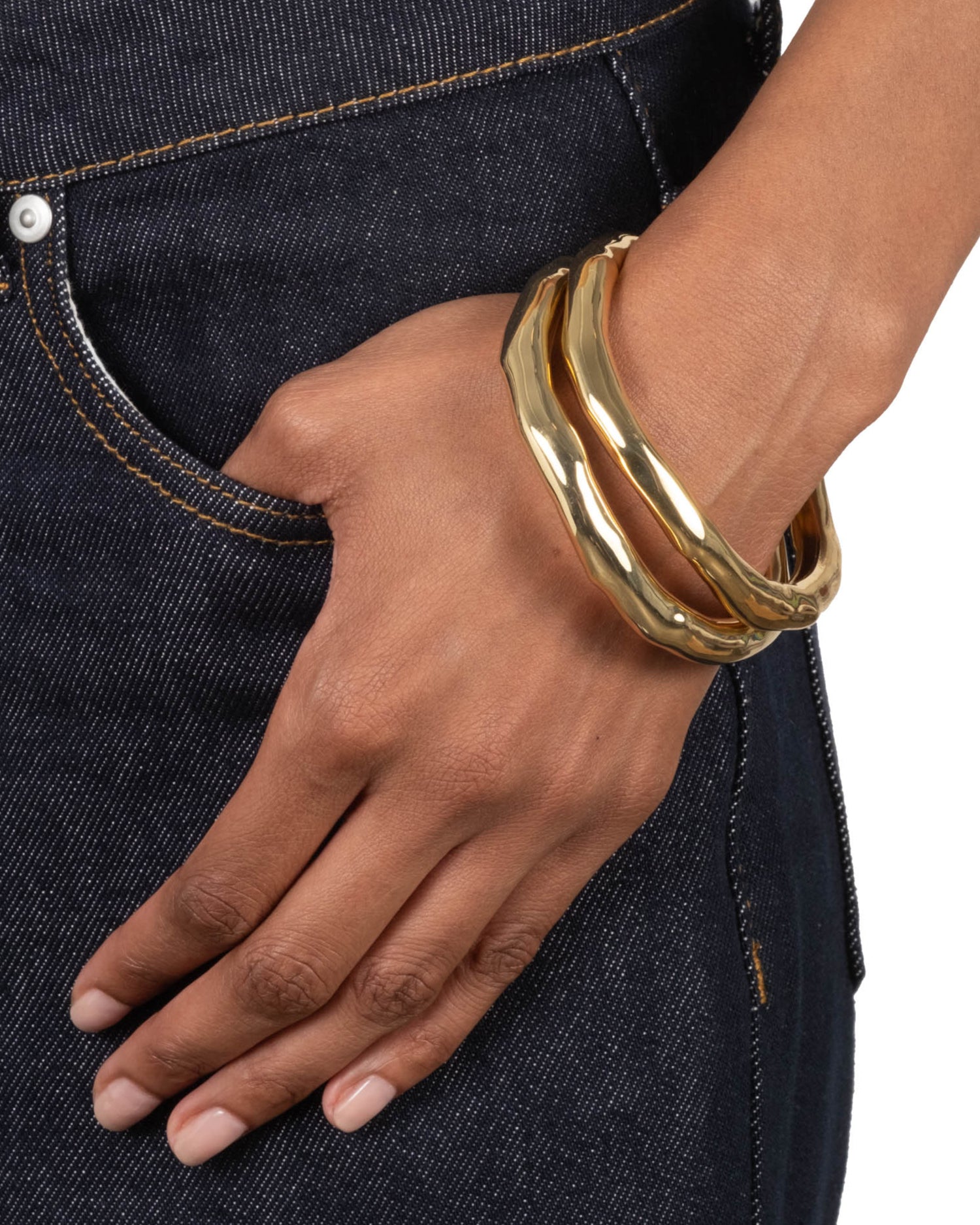 Small Molten Bangle Bracelet