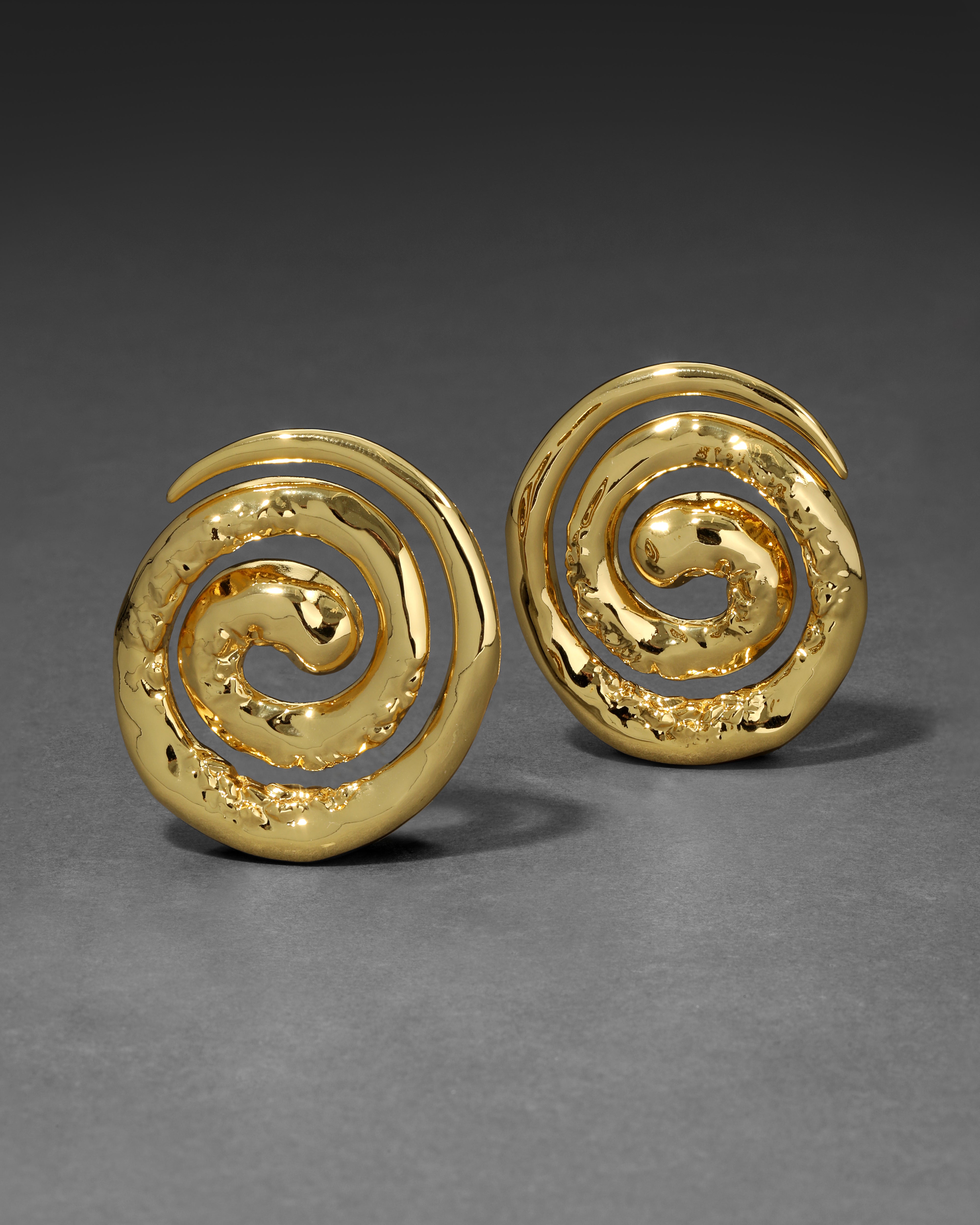 Brut Spiral Post Earring