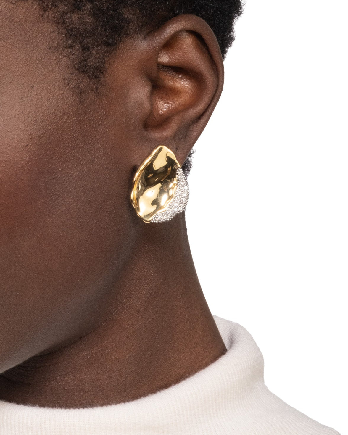 Solanales Crystal Petal Post Earring - Photo 2