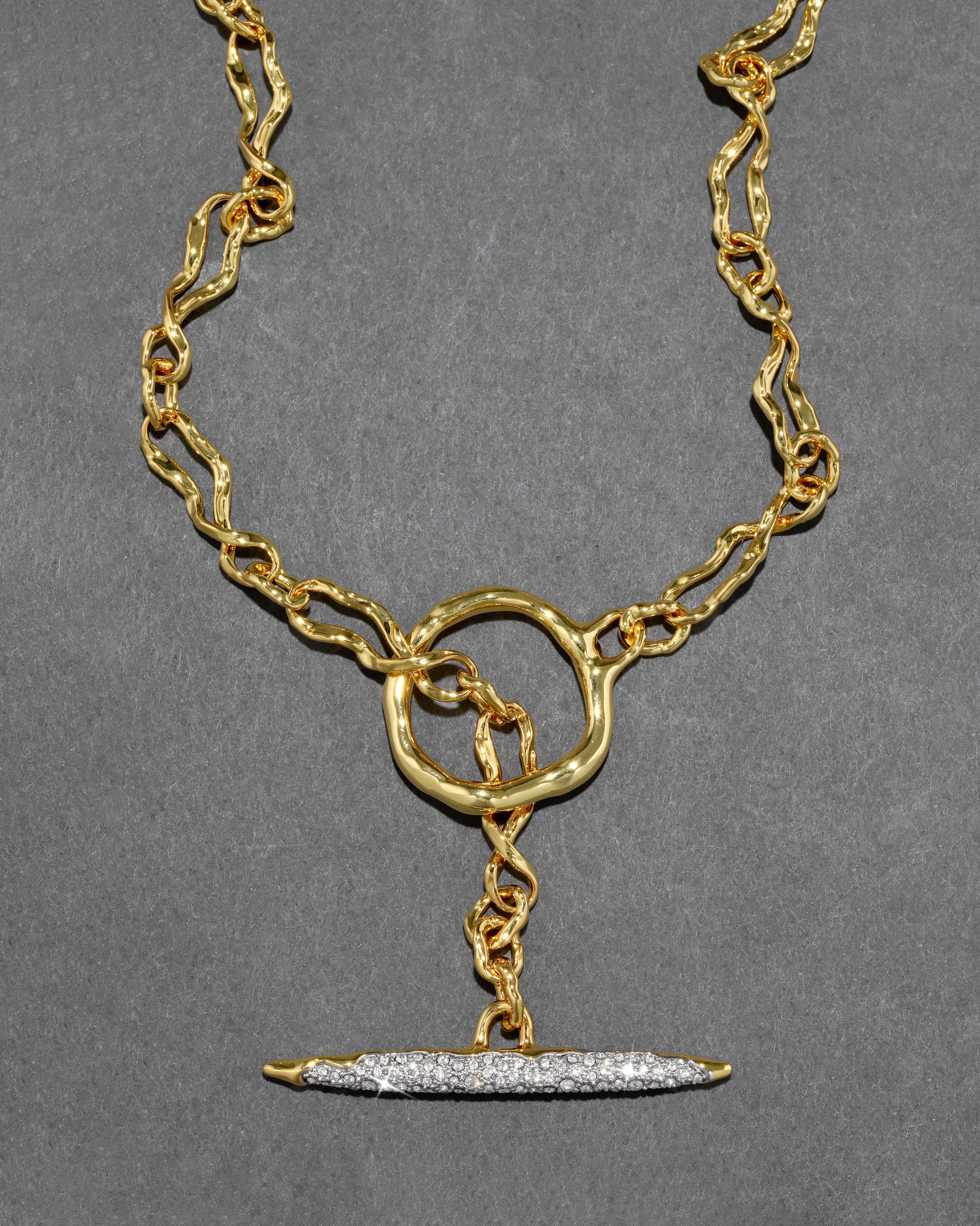 Solanales Crystal Toggle Necklace
