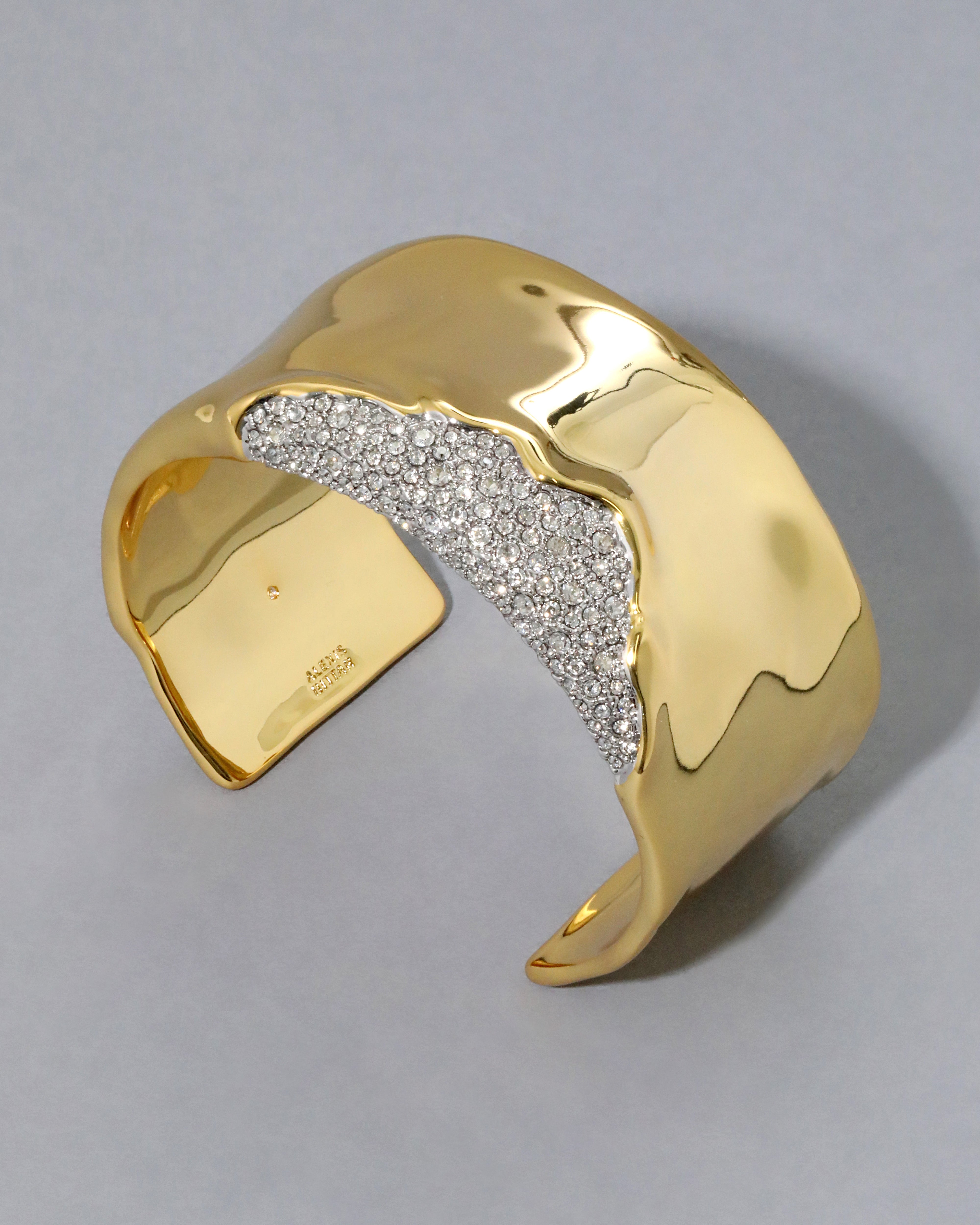Solanales Crystal Wide Cuff Bracelet