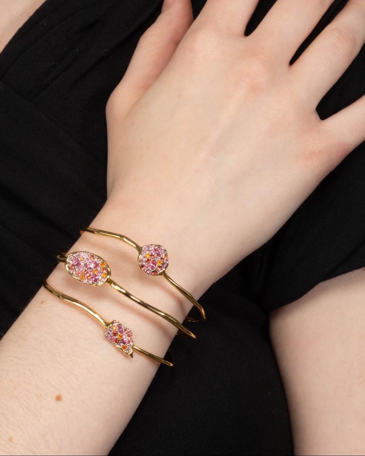 Solanales Crystal Orbiting Cuff Bracelet- Candy - Photo 2