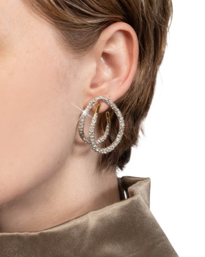 Solanales Crystal Spiral Post Earring - Photo 2