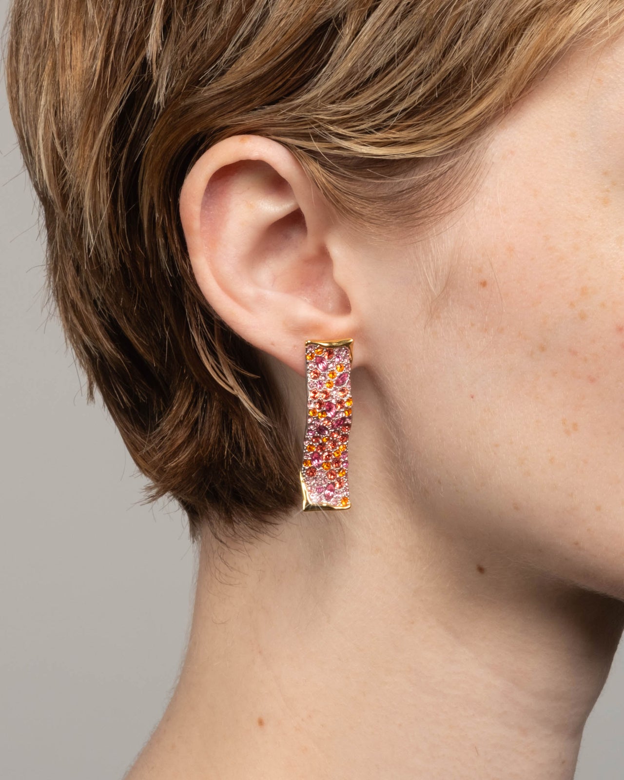 Solanales Crystal Wave Post Earring- Candy - Photo 2