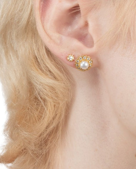 Solaris Vermeil Pearl Post Earring - Photo 2