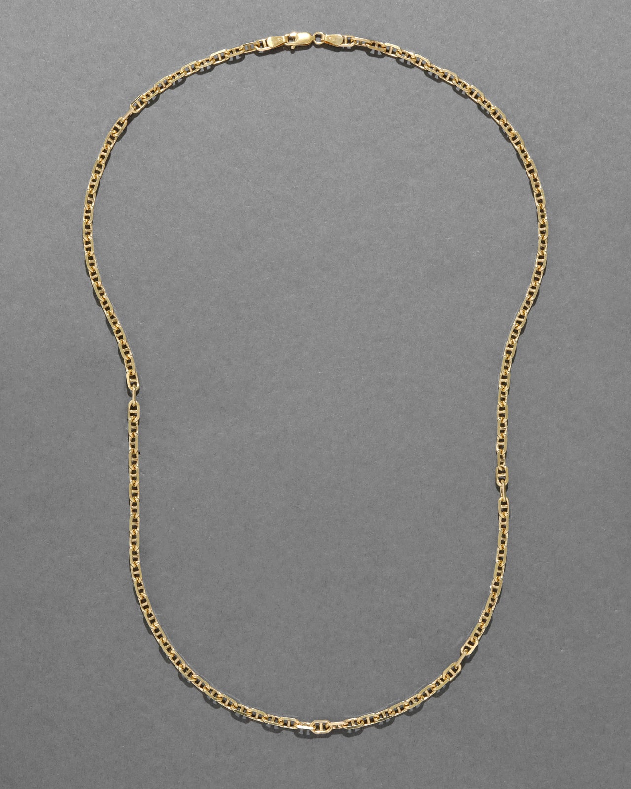 Vintage 1980s 14k Gold Handmade Italian Link Chain Necklace - Photo 2