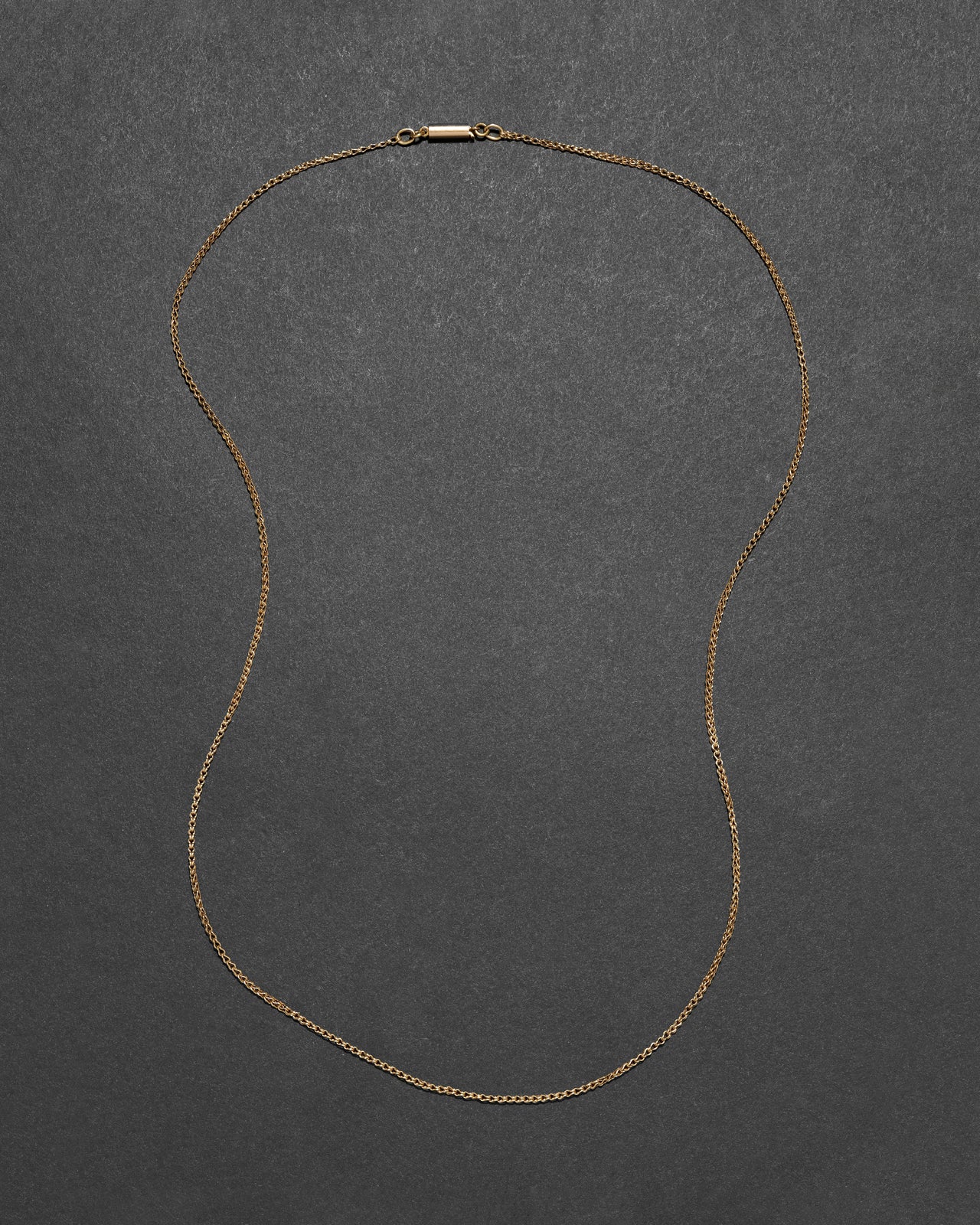 Vintage 9k Gold Foxtail Chain Necklace - Photo 2