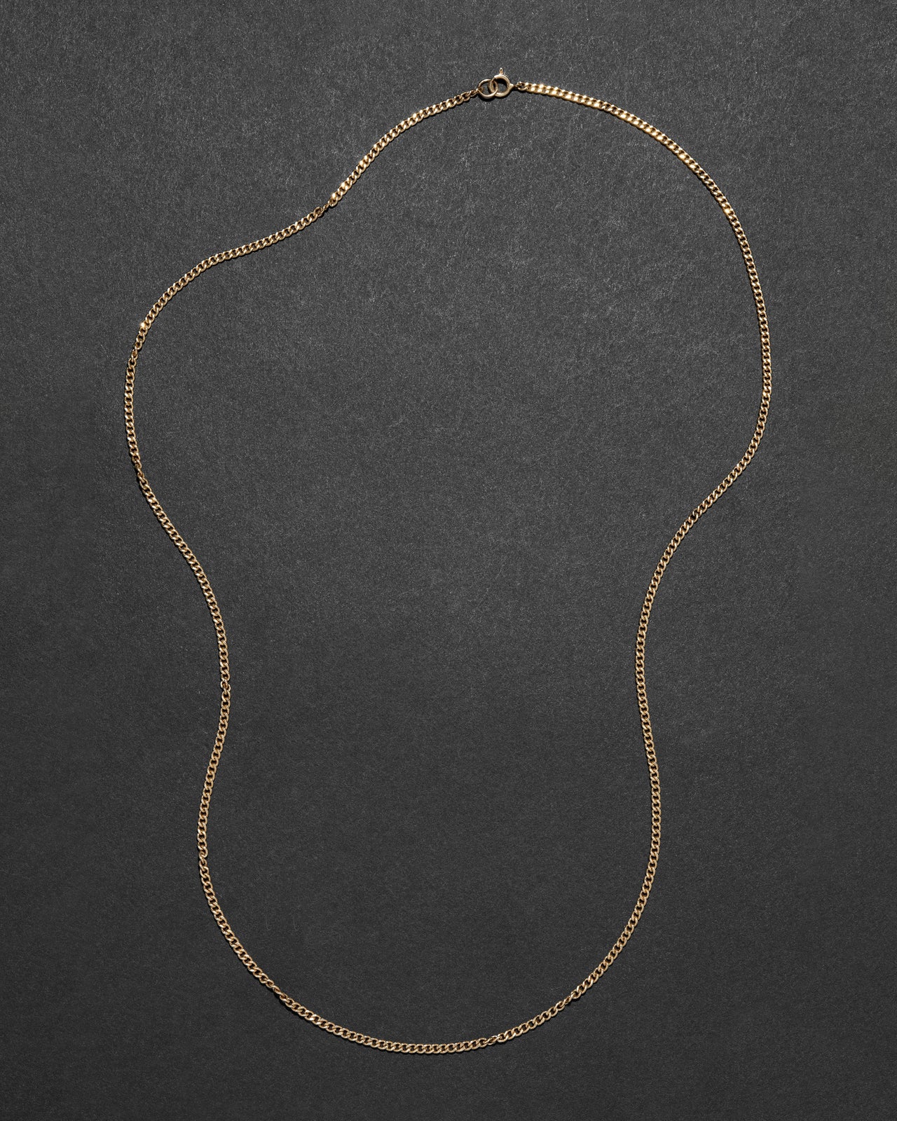 Vintage 14k Gold Curb Chain Necklace - Photo 2