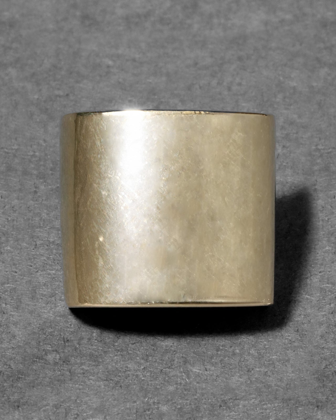 Vintage 1970s 14k Gold Modernist Cigar Band Ring - Photo 2