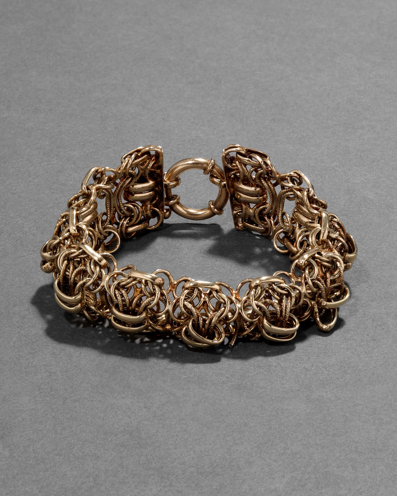 Vintage 1980s 14k Gold Fill Link Bracelet - Photo 2