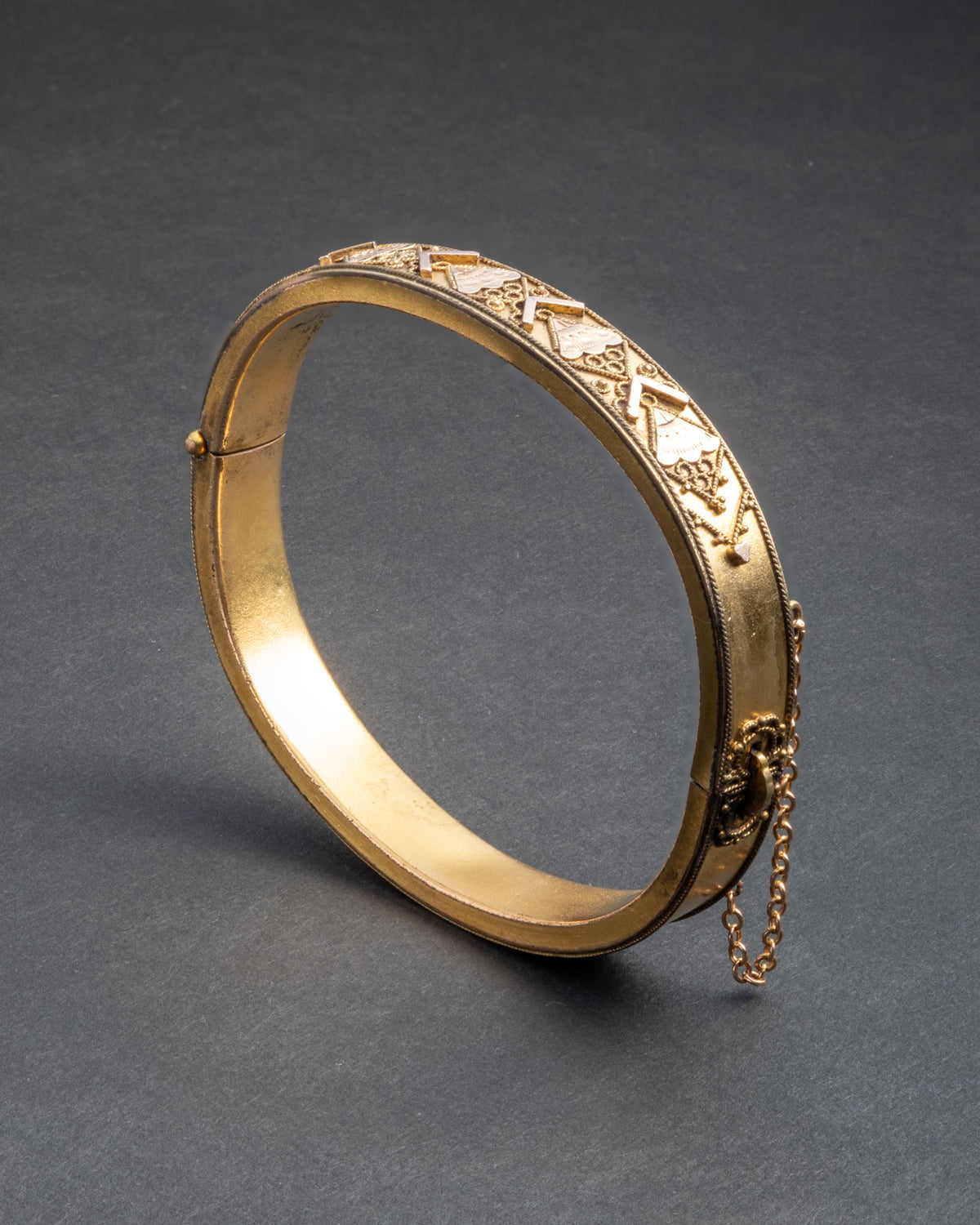 Antique 1800s 14k Gold Fill Etruscan Revival Bracelet - Photo 2