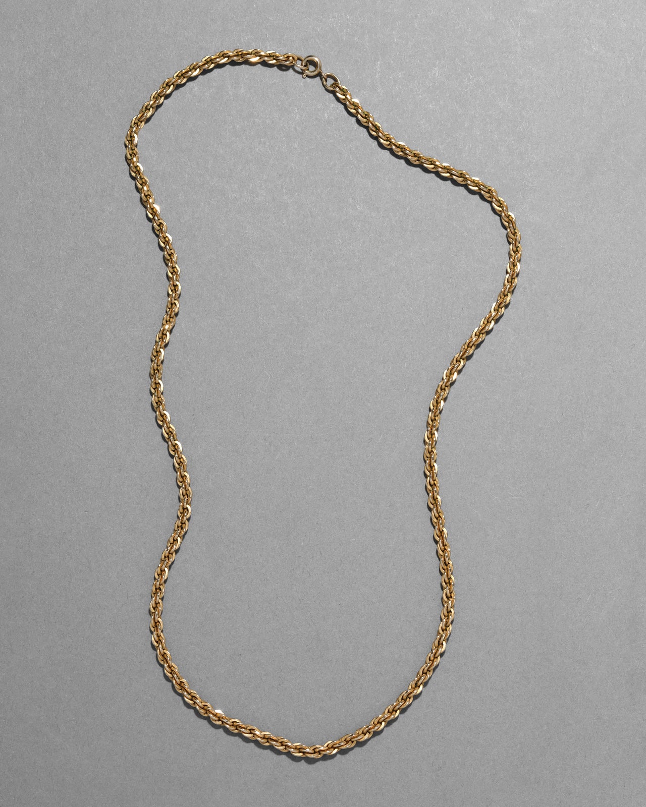 Vintage 1950s 12k Gold Fill Double Link Cable Chain Necklace - Photo 2