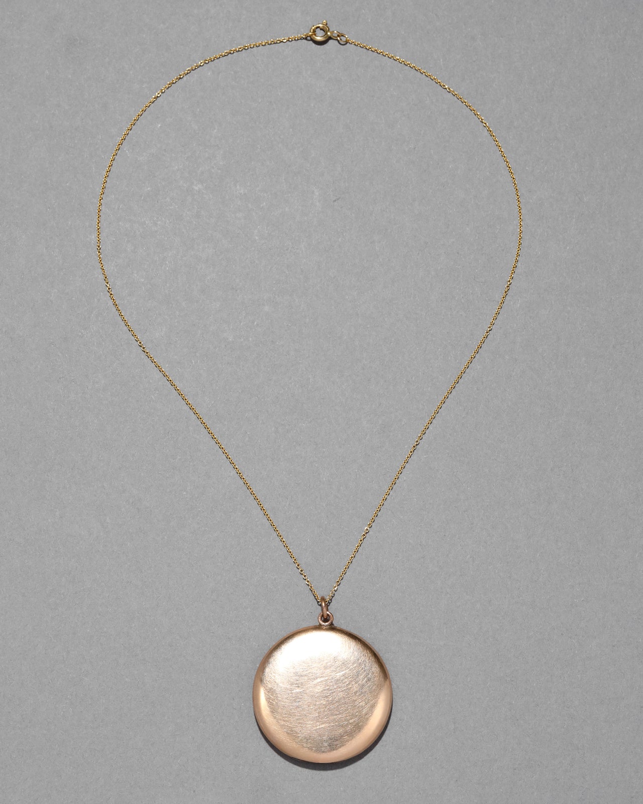 Antique Early 1900s 14k Gold Fill Classic Locket Necklace - Photo 2